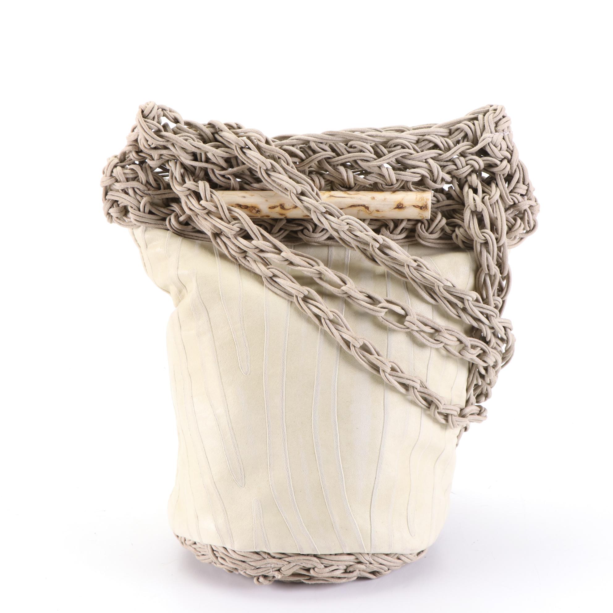 Susan Riedweg and Gun-Marie Nilsson Crochet and Leather Shoulder Bags