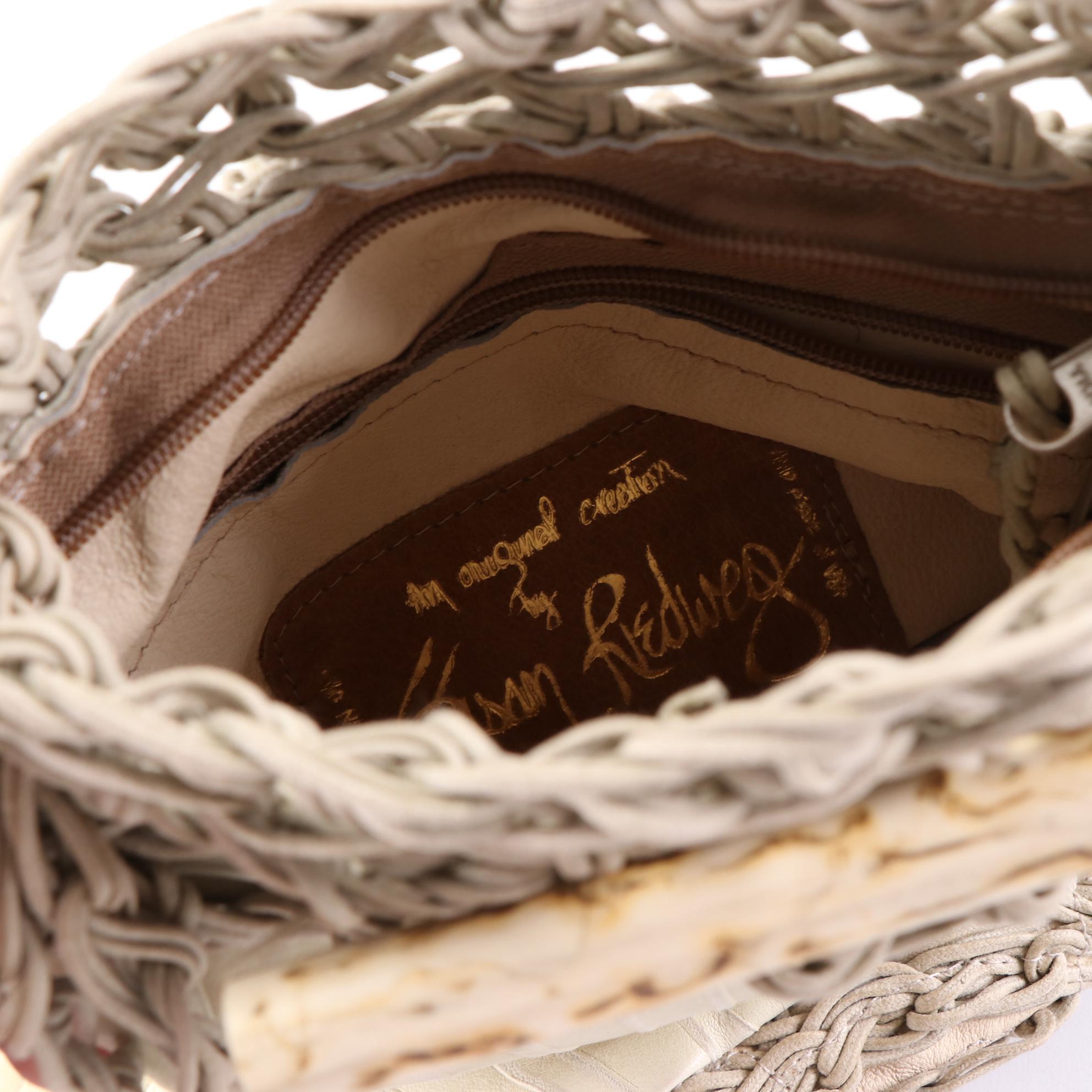 Susan Riedweg and Gun-Marie Nilsson Crochet and Leather Shoulder Bags