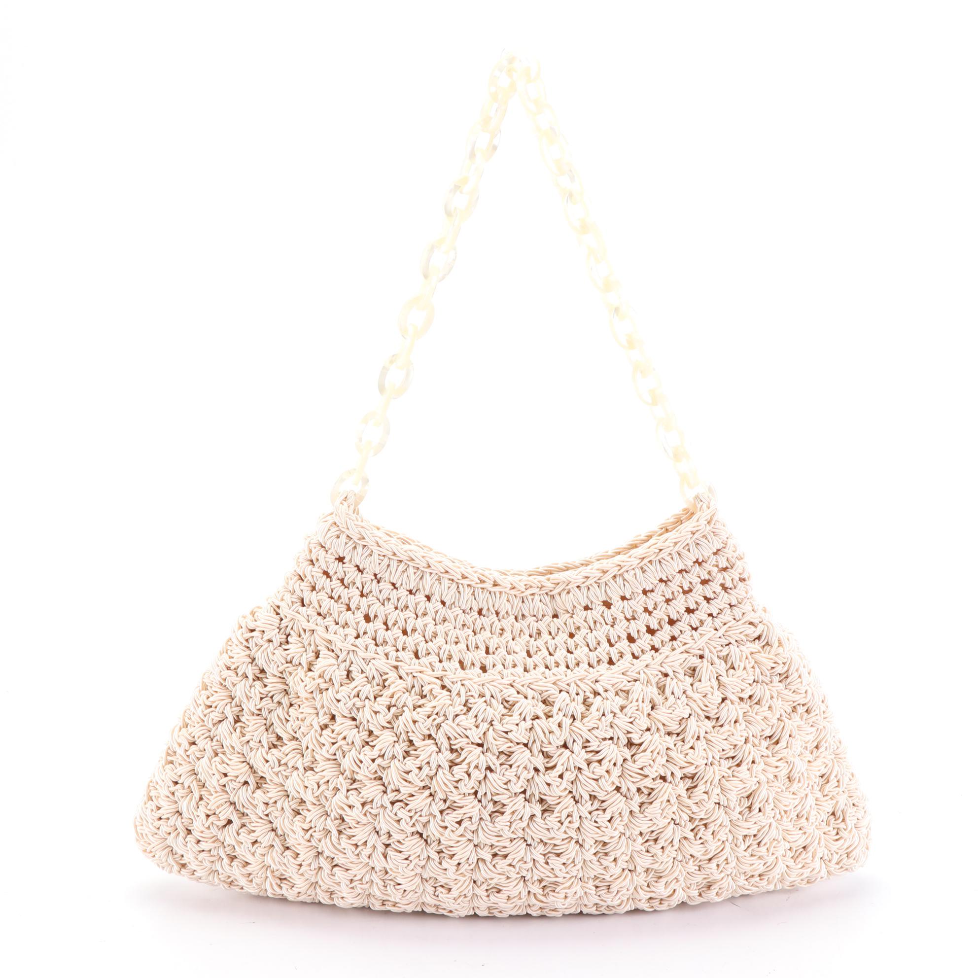 Susan Riedweg and Gun-Marie Nilsson Crochet and Leather Shoulder Bags