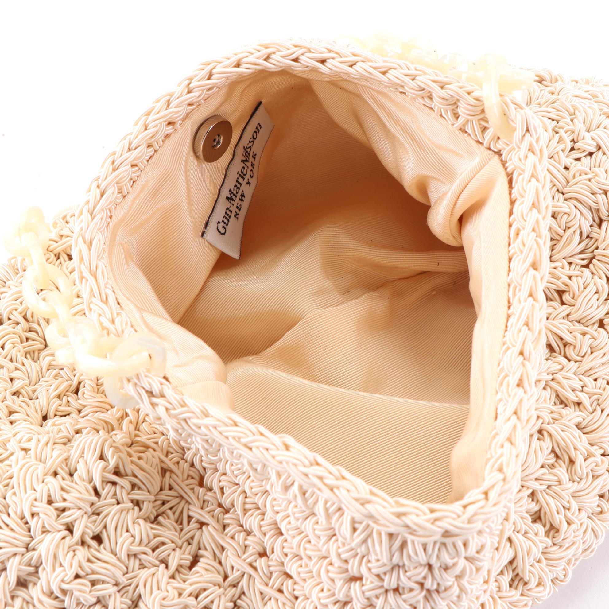 Susan Riedweg and Gun-Marie Nilsson Crochet and Leather Shoulder Bags