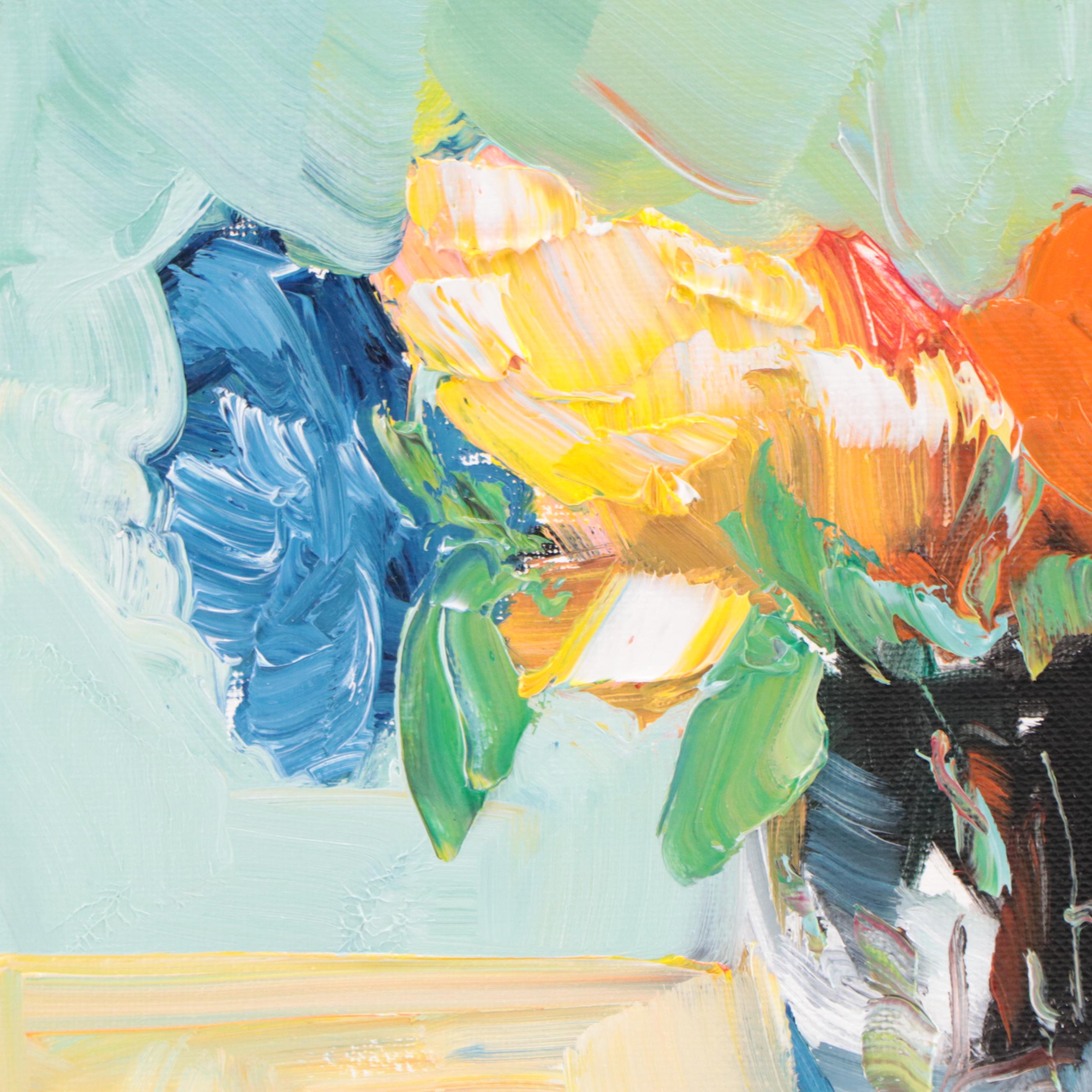 José M. Lima Floral Still Life Oil Painting, 2022