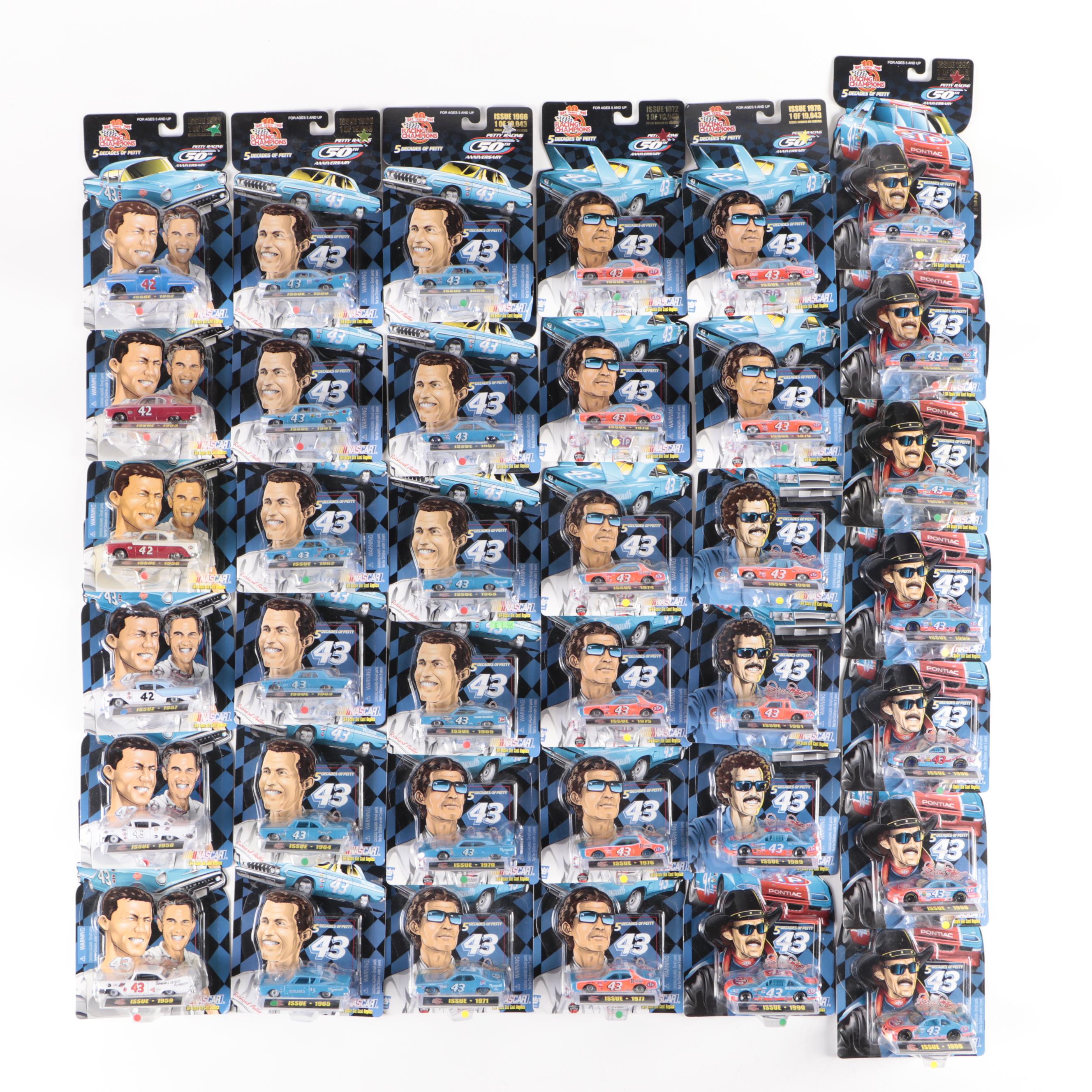 Racing Champions NASCAR 50th Anniversary Richard Petty Diecast Stock Cars