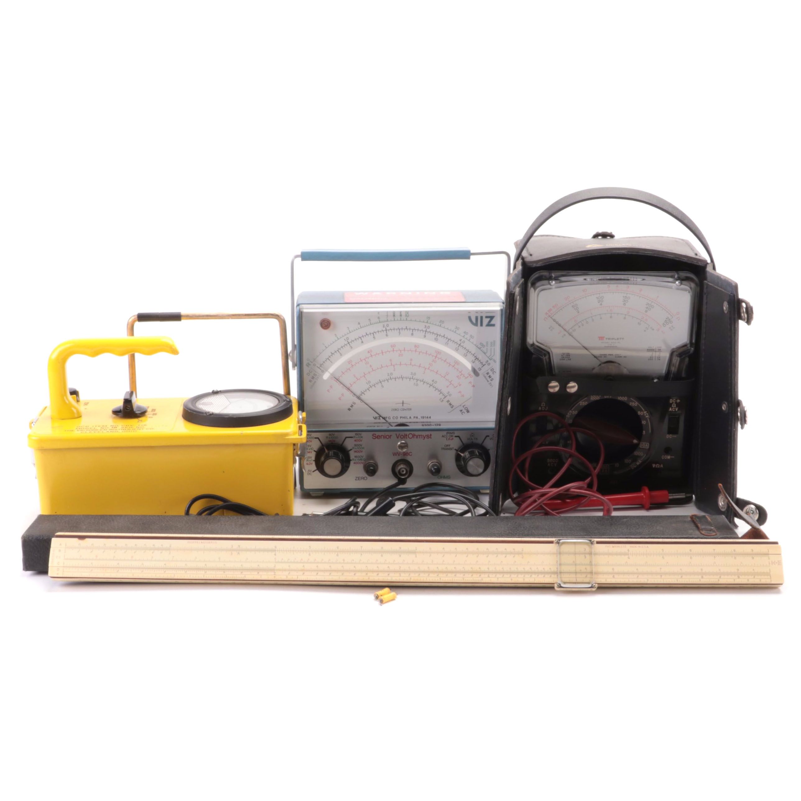 Triplett Ohmmeter, Senior VoltOhmyst Meter, Radiation Survey Meter