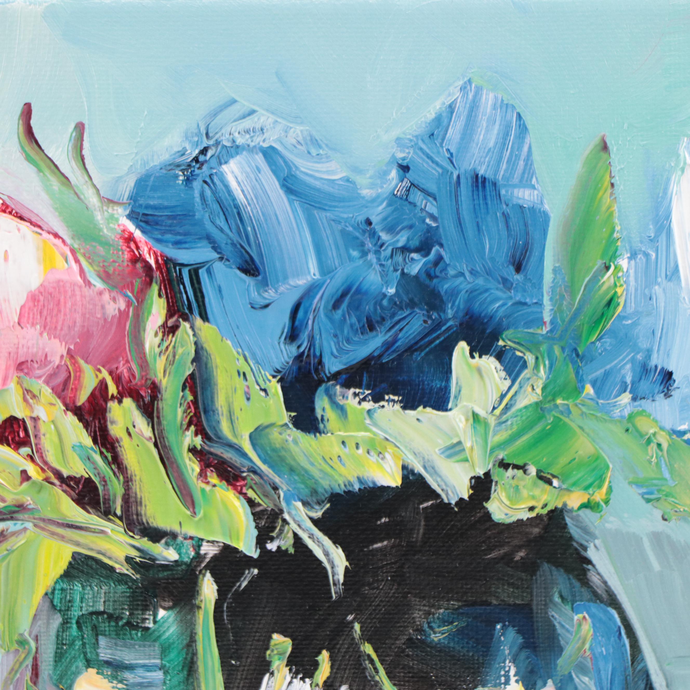 José M. Lima Floral Still Life Oil Painting, 2022