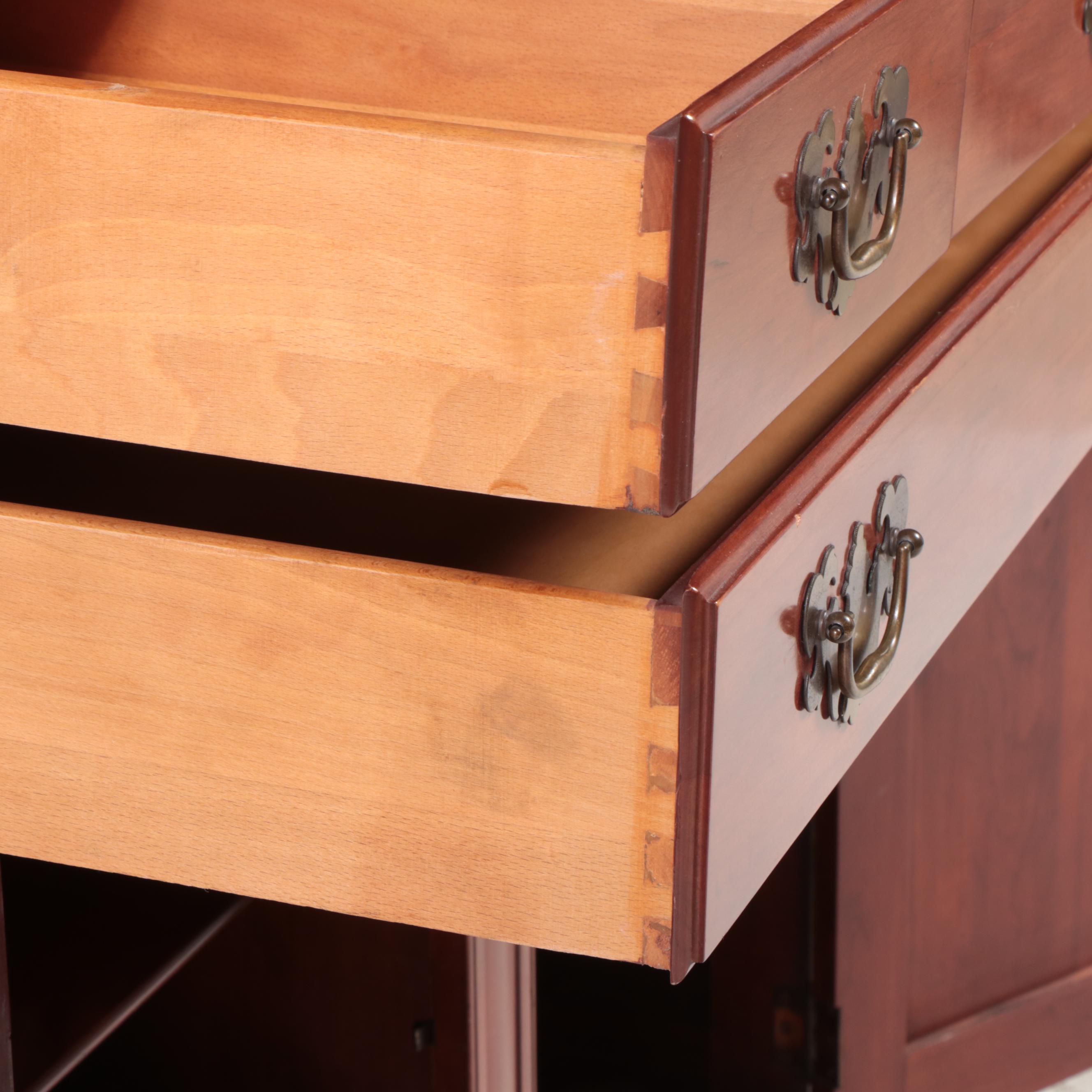 Willet "Wildwood" Cherry Buffet Cabinet with Rope-Turned Pilasters