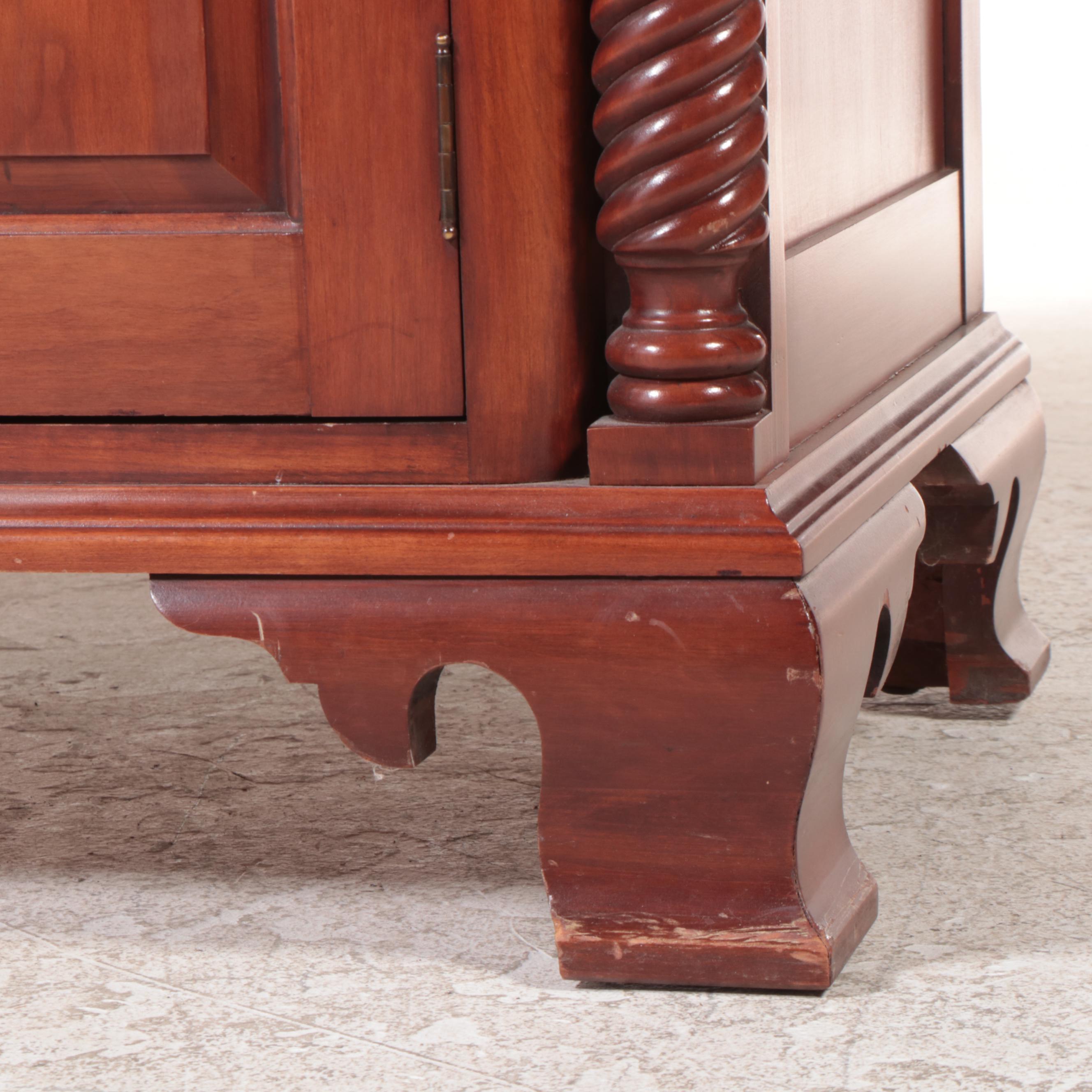 Willet "Wildwood" Cherry Buffet Cabinet with Rope-Turned Pilasters