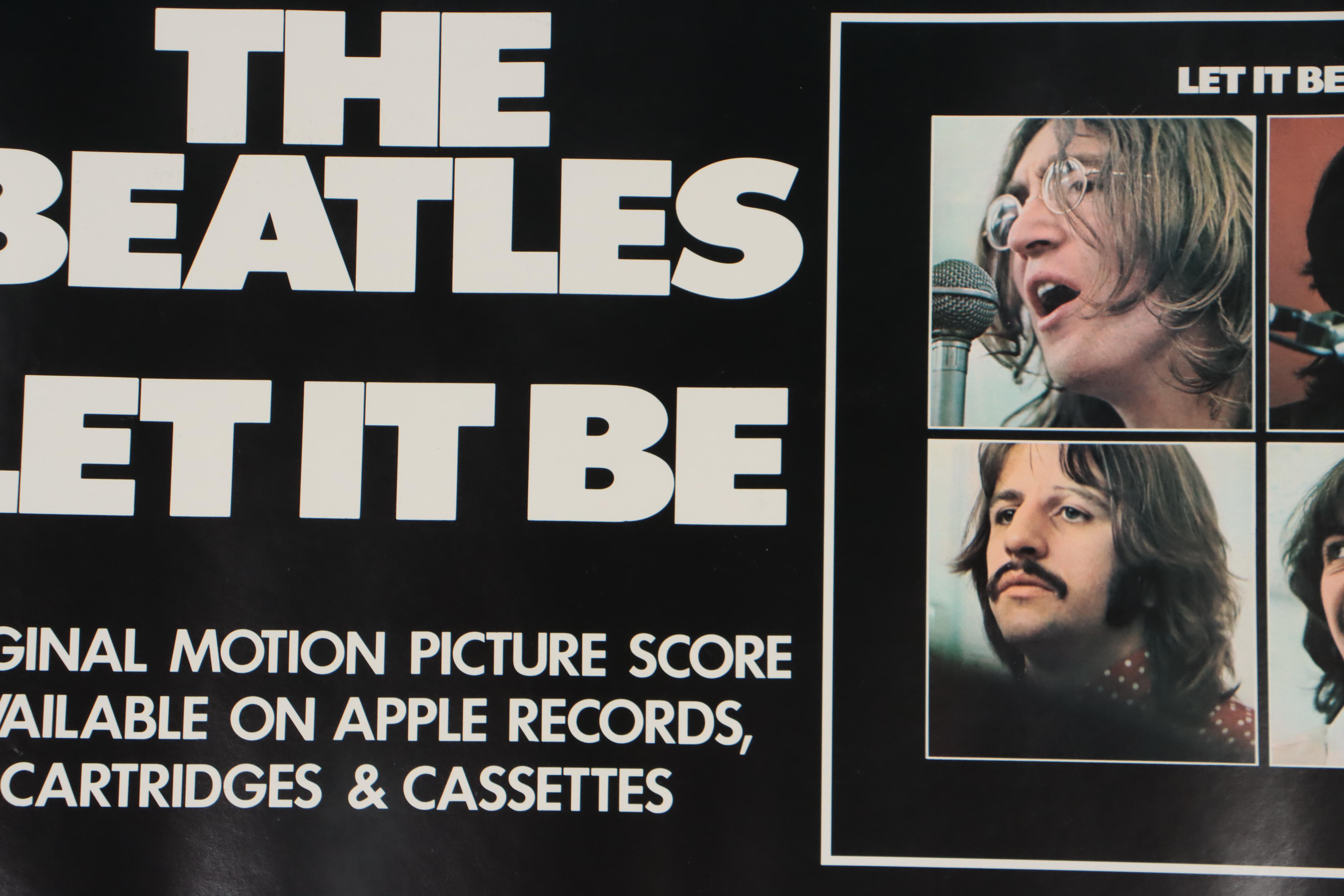 Promotional Poster for The Beatles "Let It Be," 1970