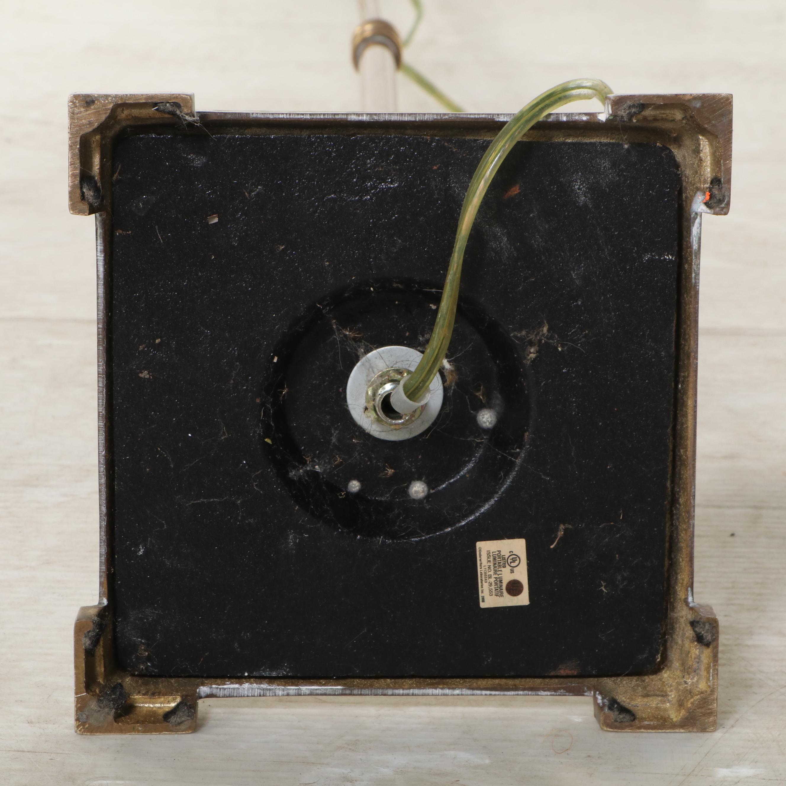 Brass Floor Lamp with Adjustable-Arm