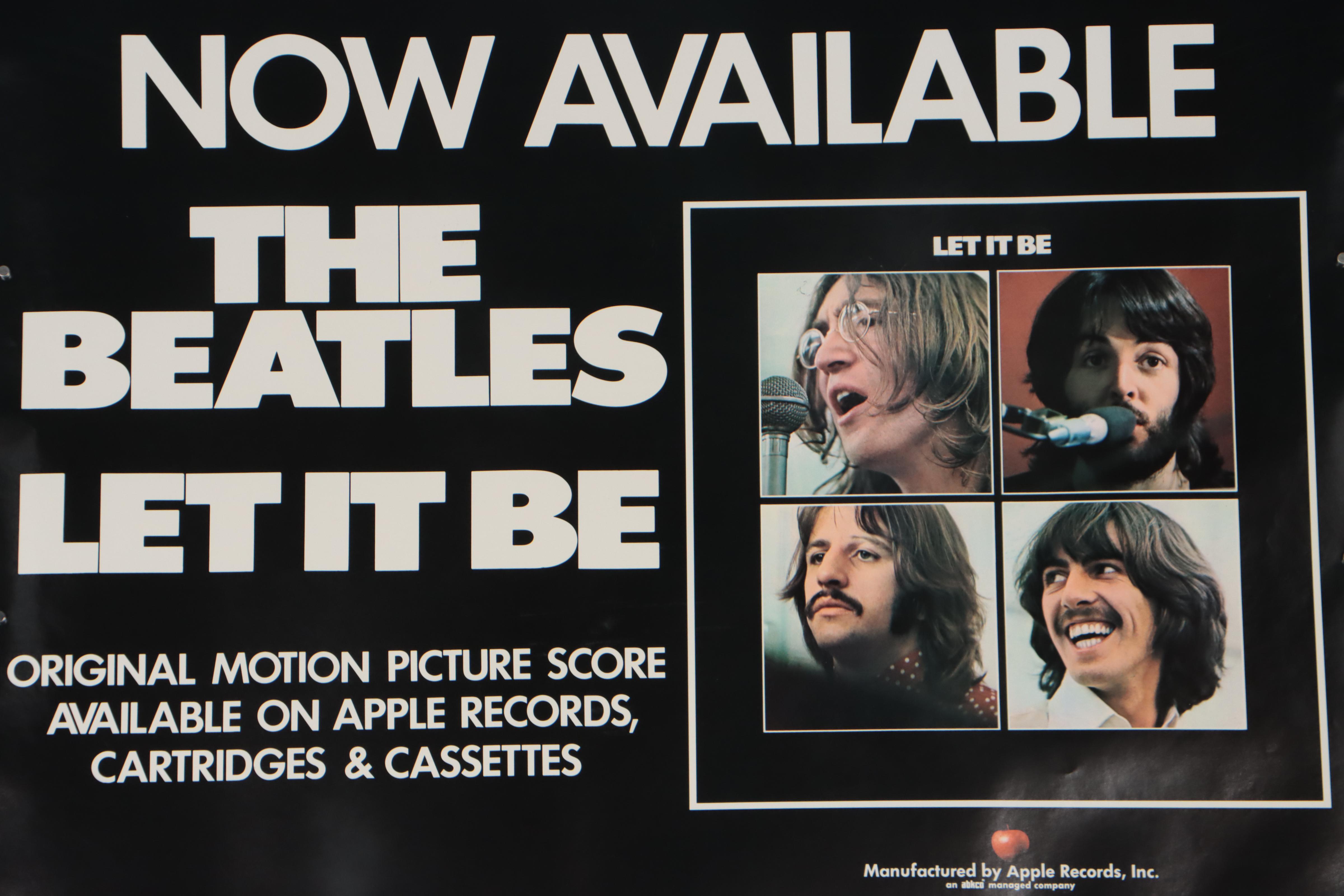 The Beatles "Let It Be" Promotional Poster, 1970