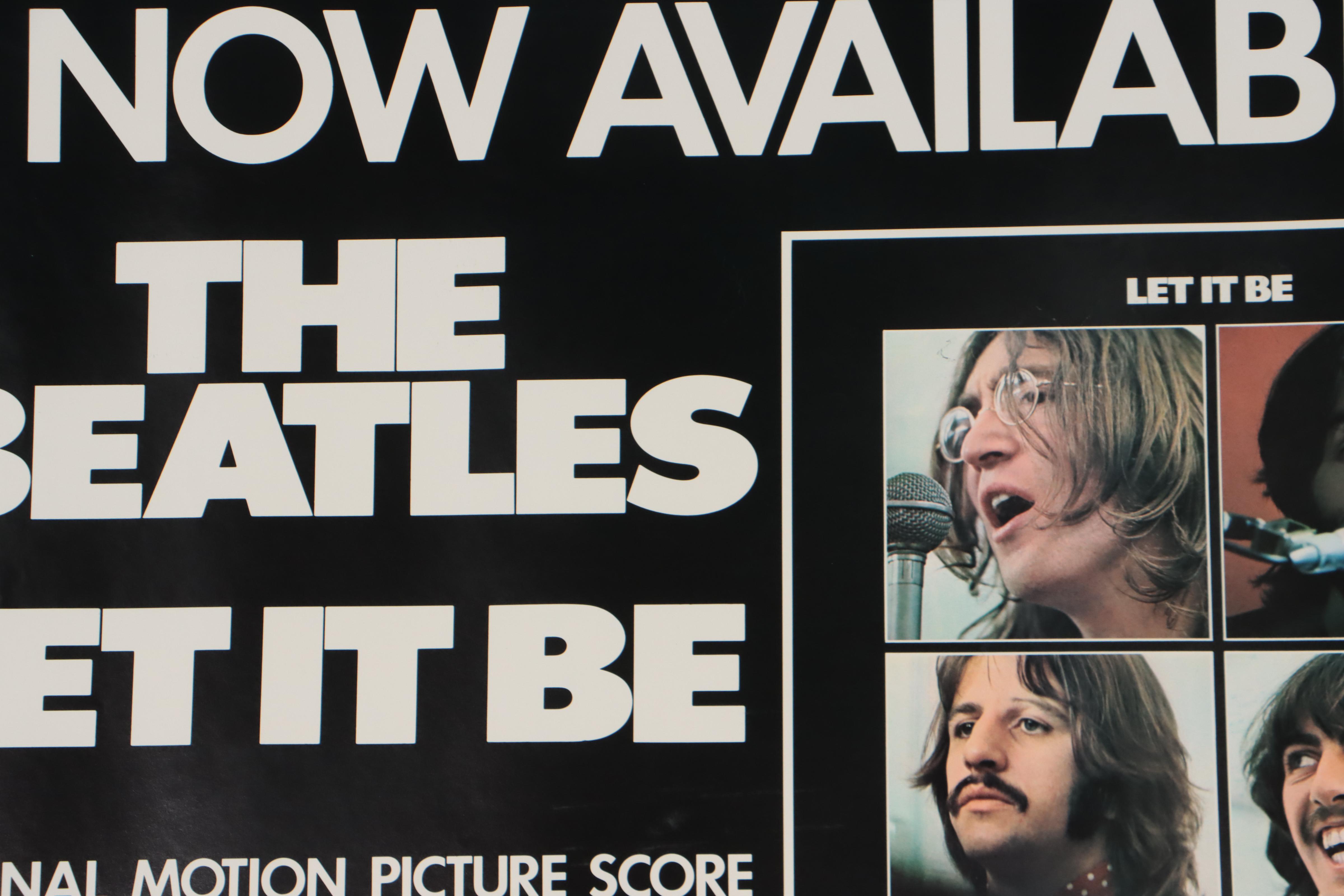 The Beatles "Let It Be" Promotional Poster, 1970