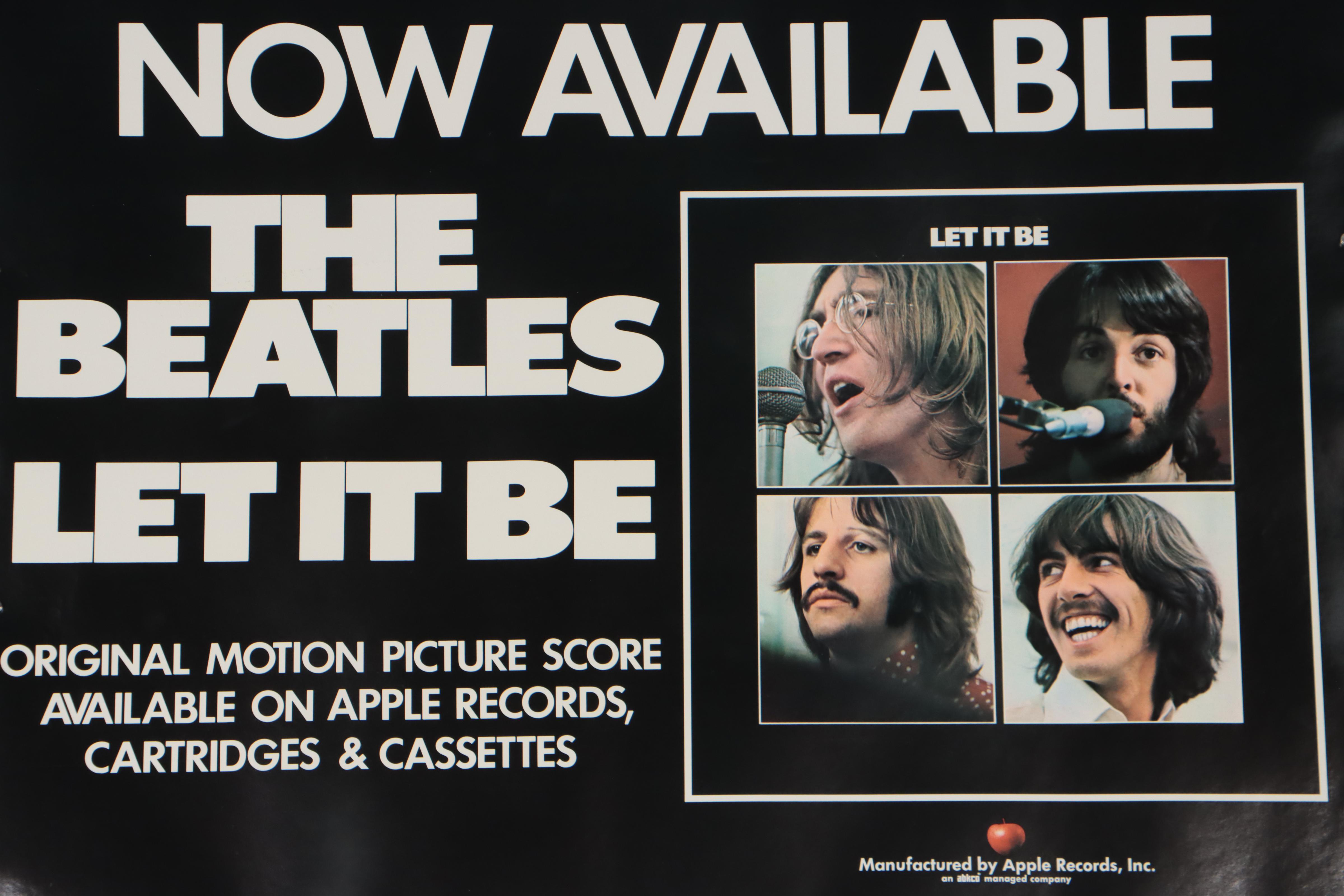 The Beatles "Let It Be" Promotional Poster, 1970