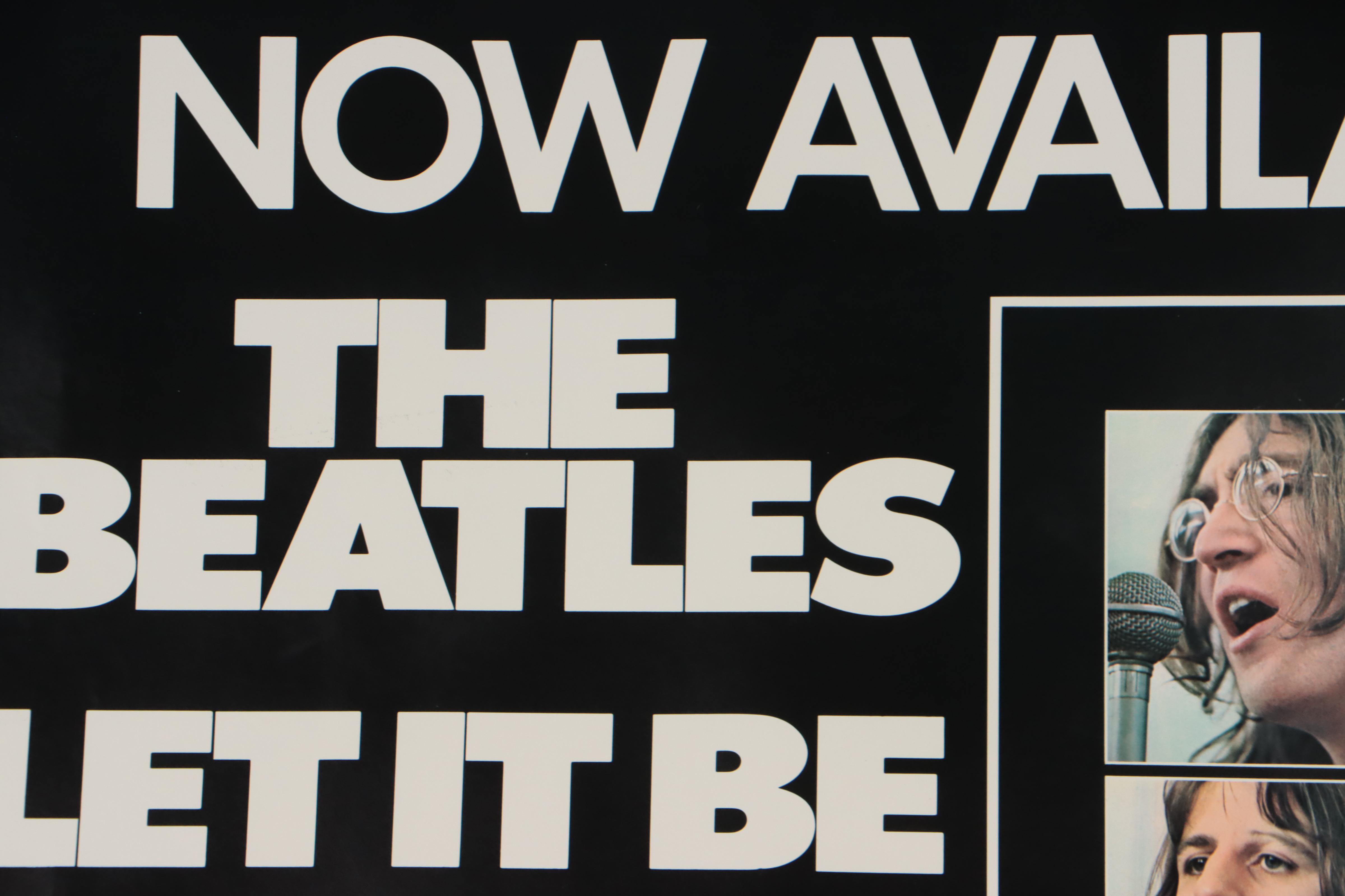 The Beatles "Let It Be" Promotional Poster, 1970