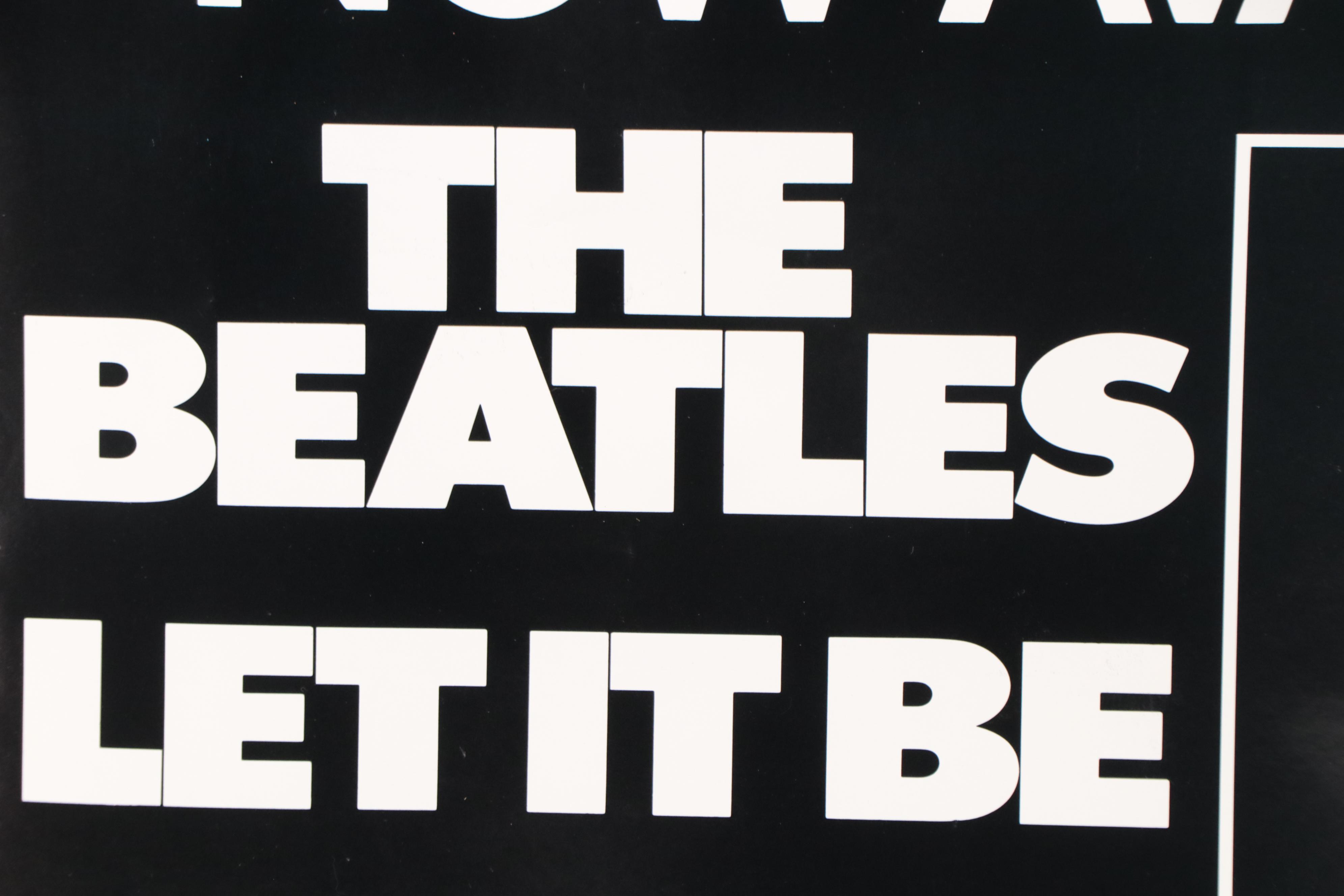 The Beatles "Let It Be" Promotional Poster, 1970