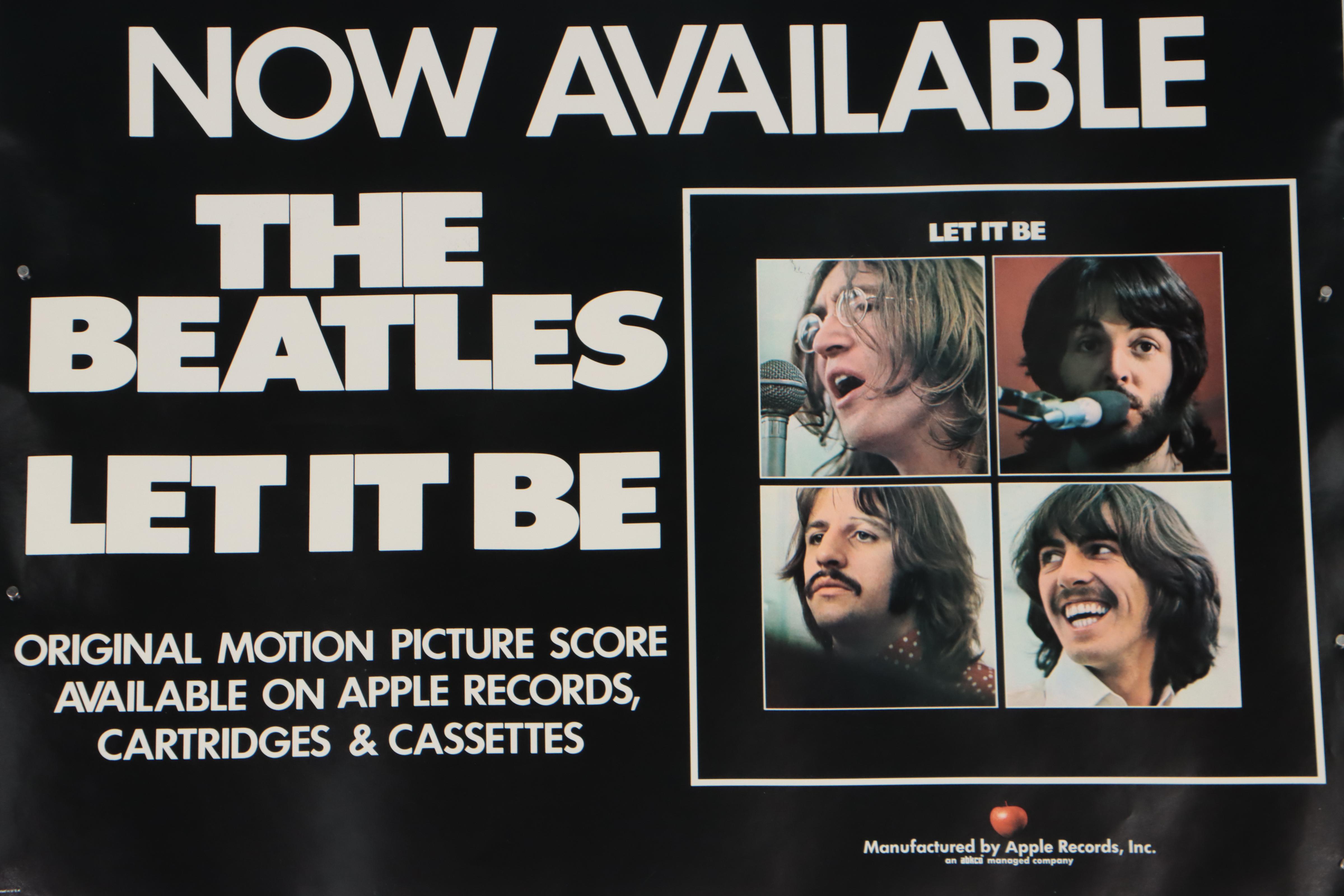 The Beatles "Let It Be" Promotional Poster, 1970