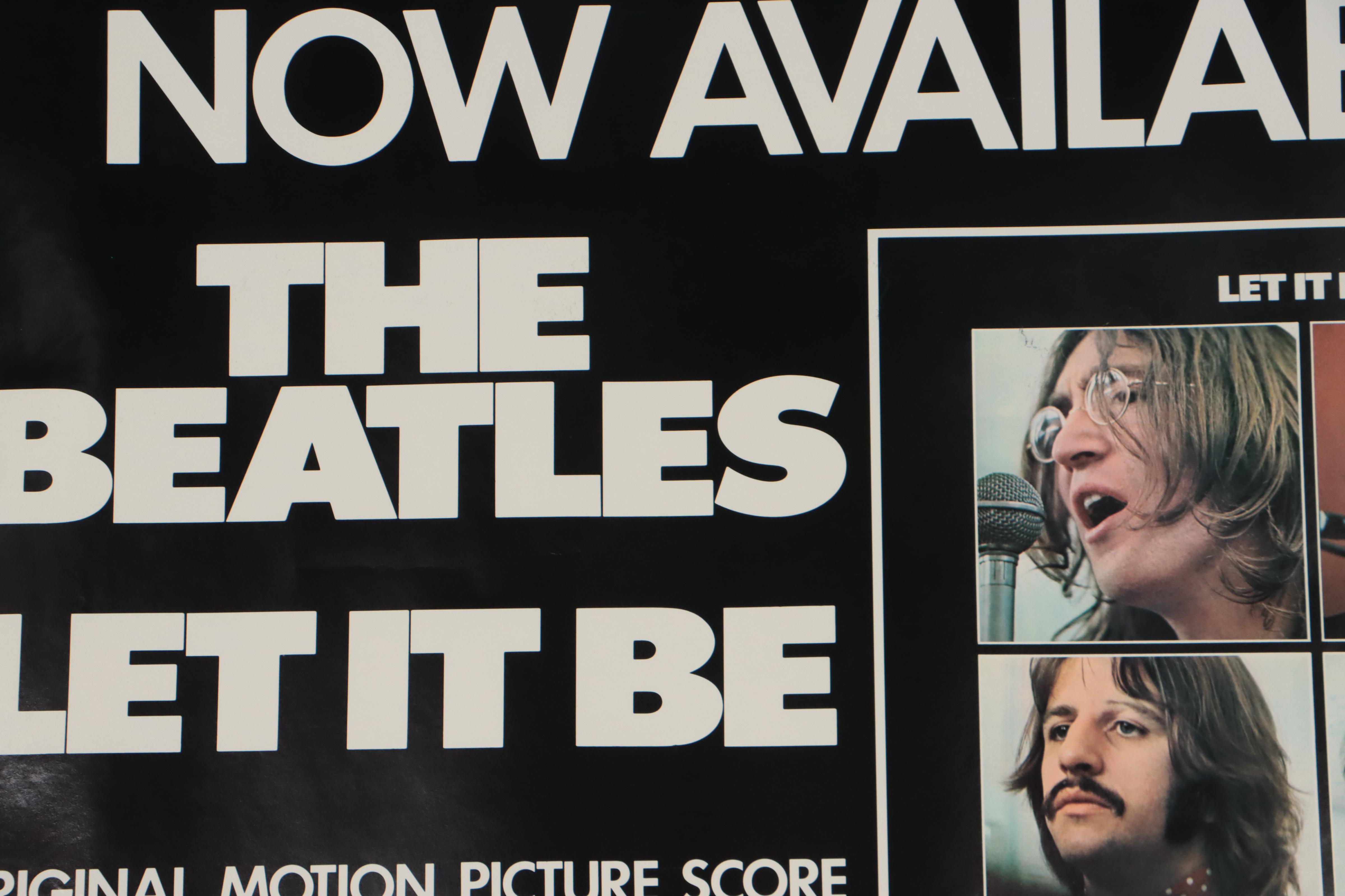 The Beatles "Let It Be" Promotional Poster, 1970