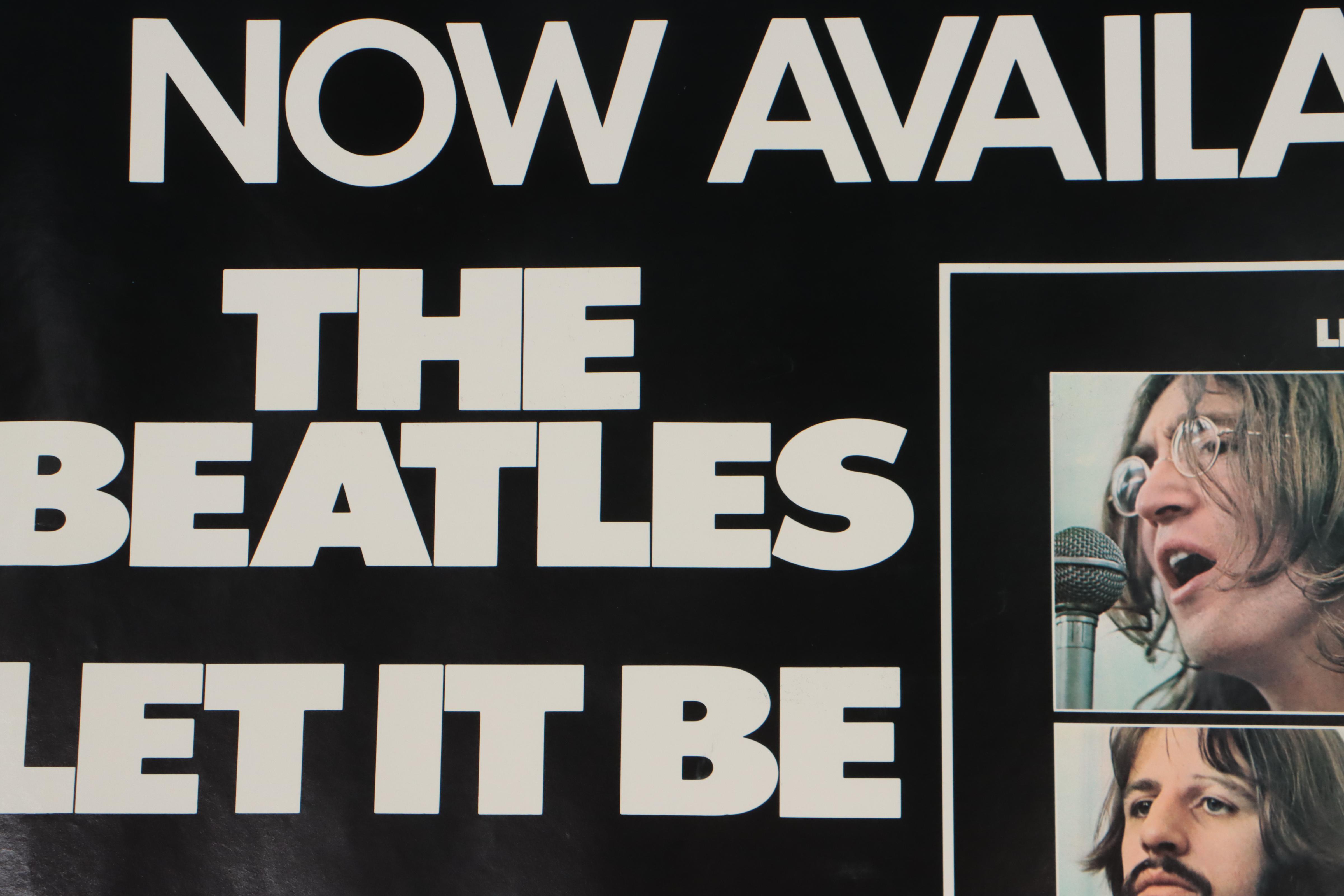 Promotional Poster for The Beatles "Let It Be," 1970