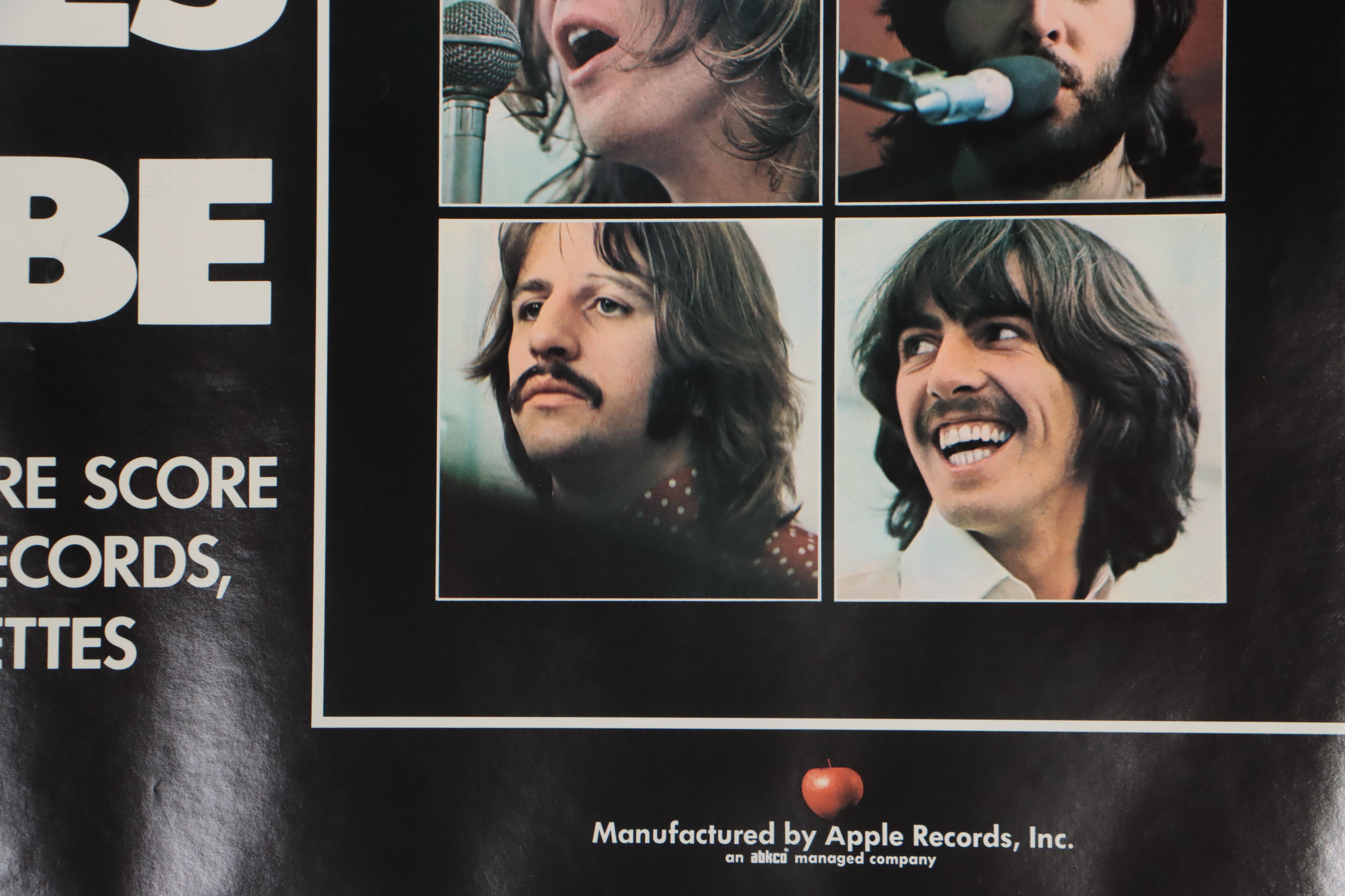 Promotional Poster for The Beatles "Let It Be," 1970