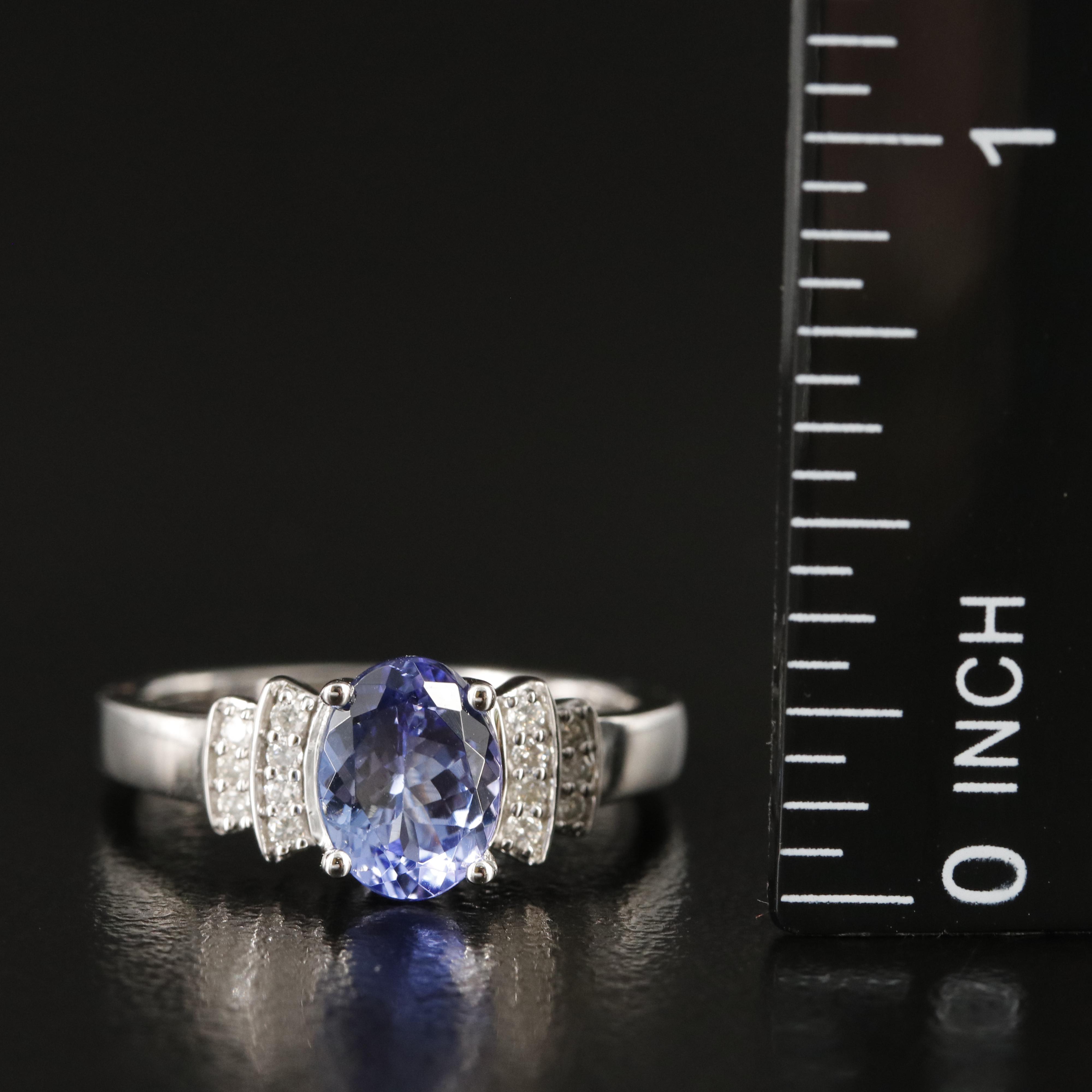 14K Tanzanite and Diamond Ring