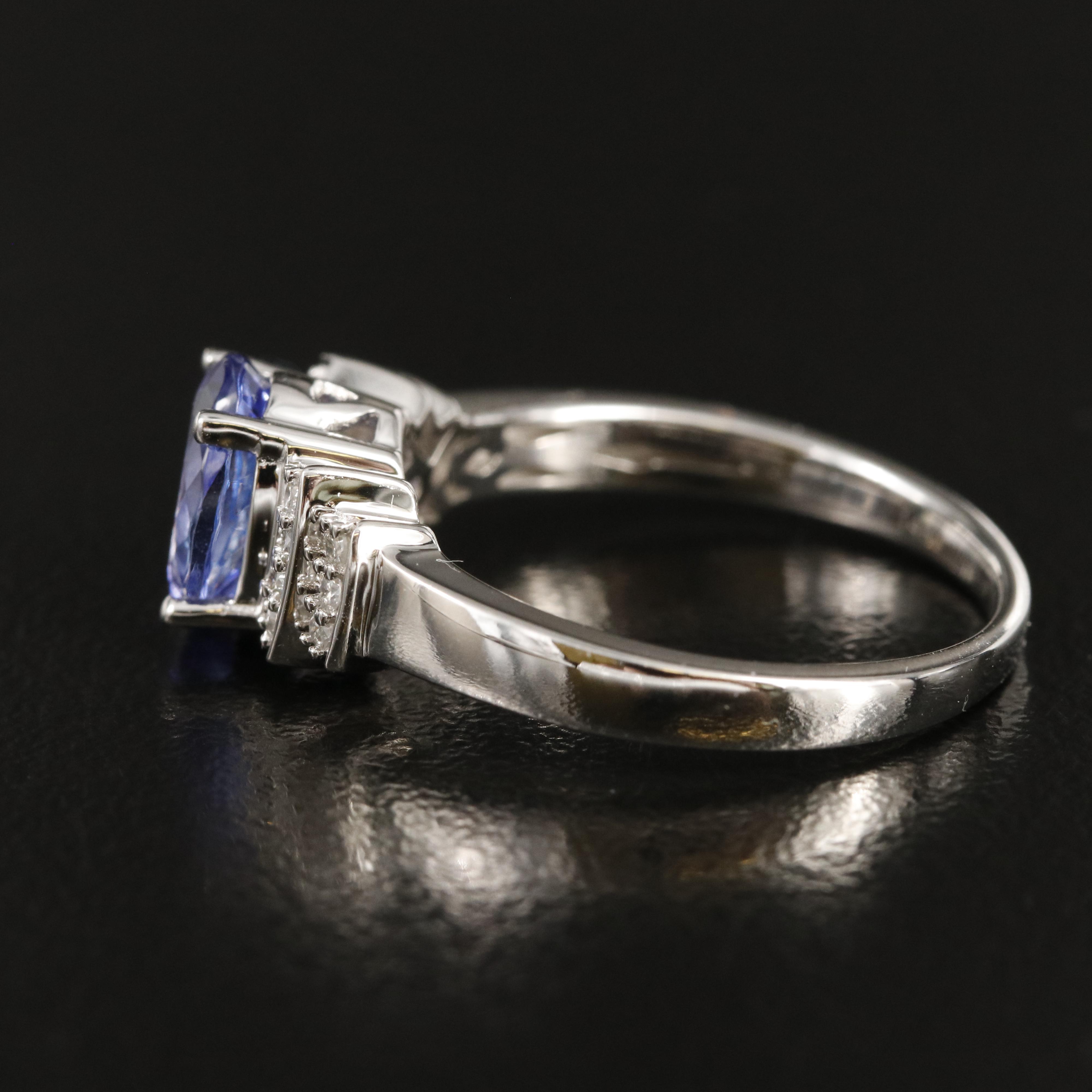14K Tanzanite and Diamond Ring