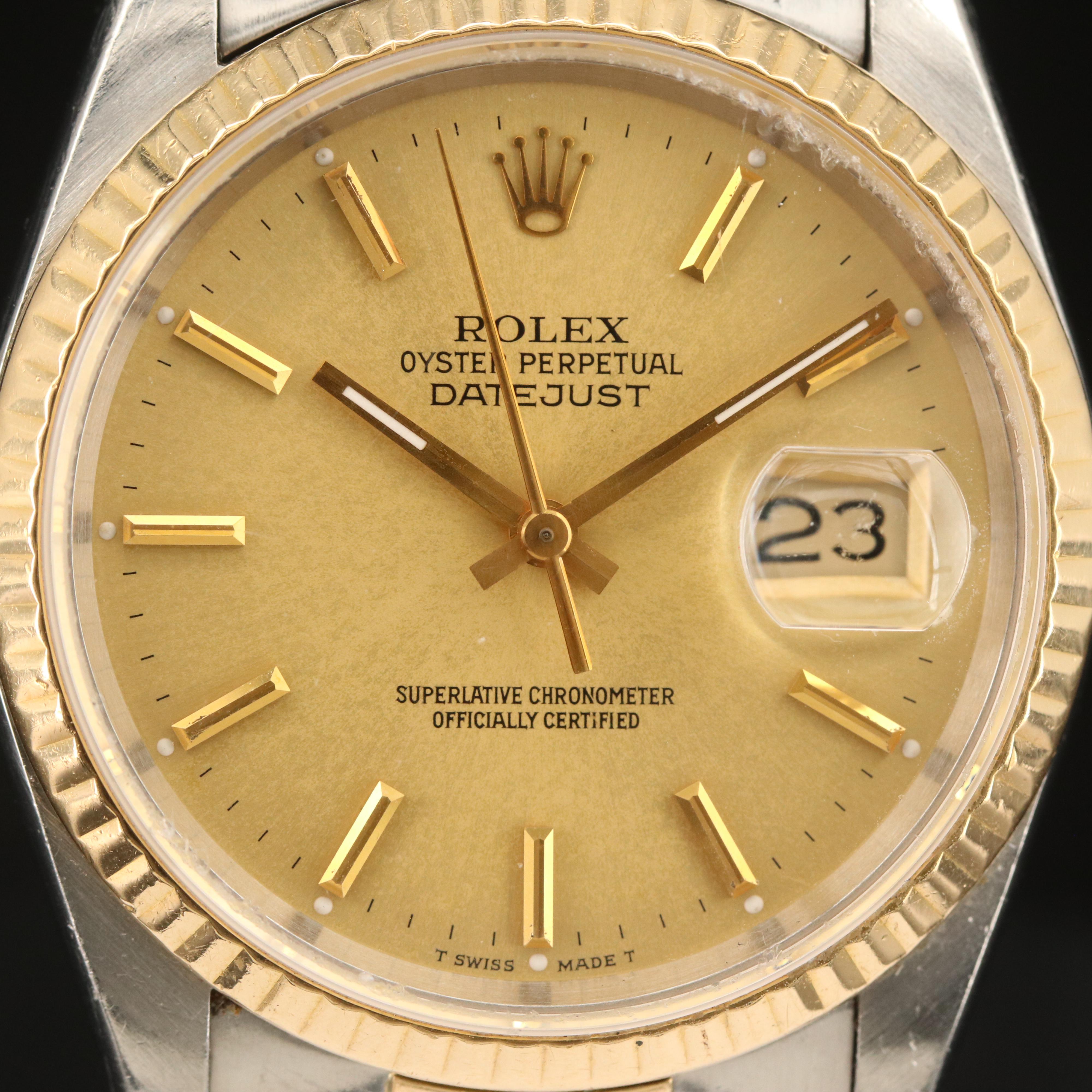 1990 Rolex Oyster Perpetual Datejust Watch