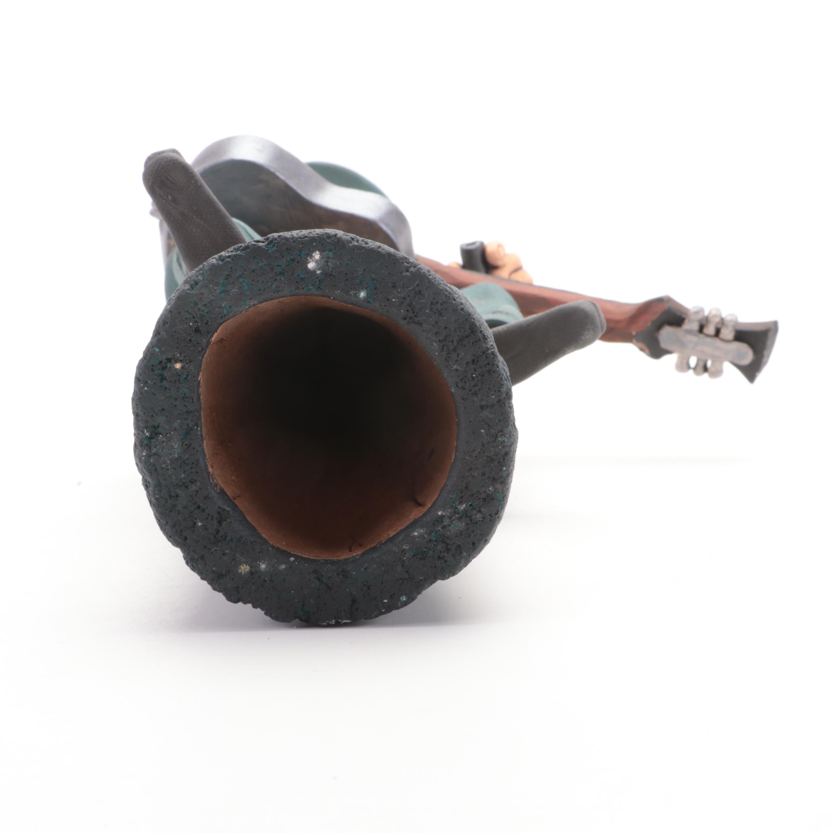 Signed Rex Benson Stoneware Cowboy Figurines