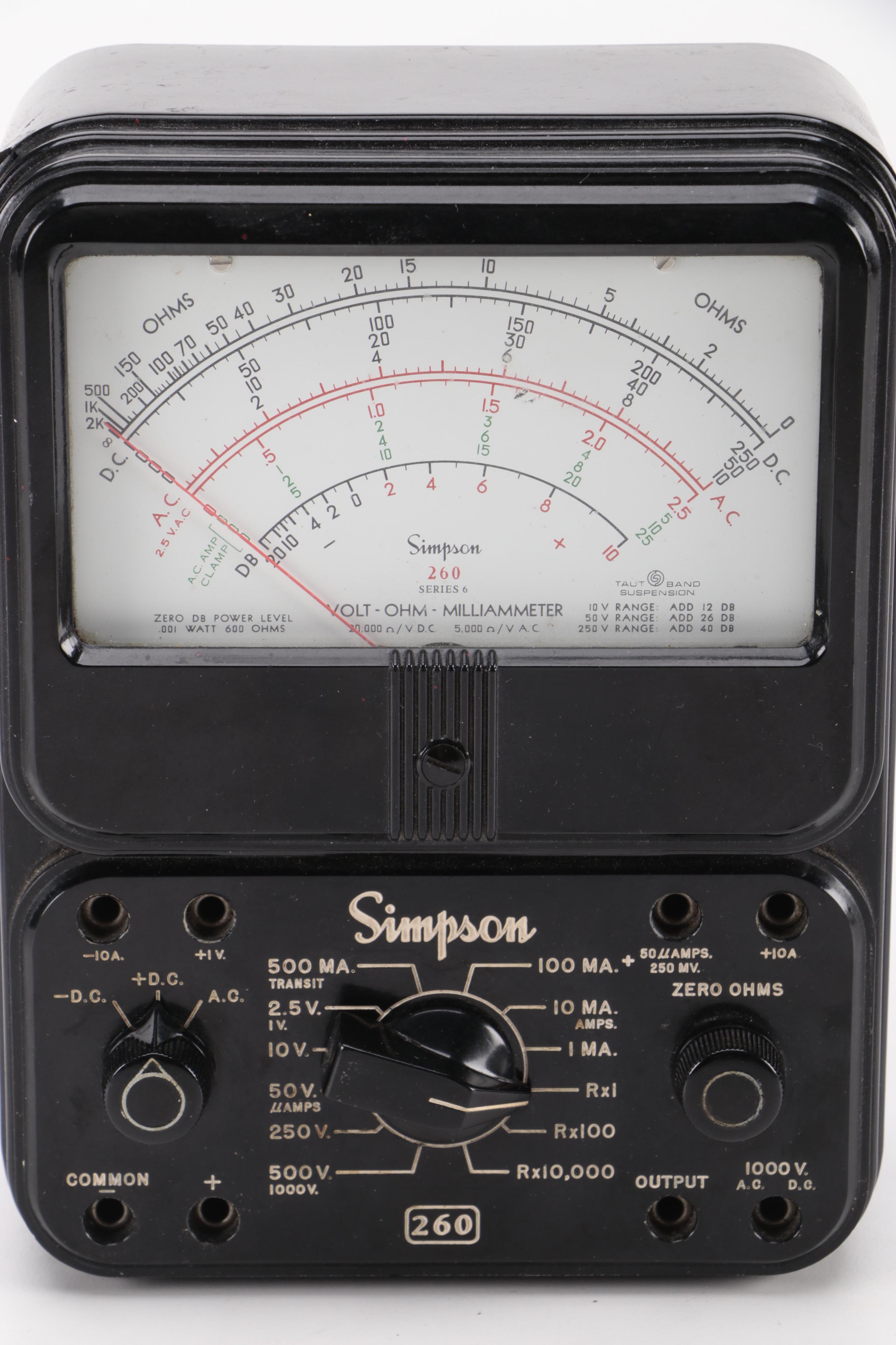Weller WLC100 Soldering Station with Simpson Electric Co. Volt-Ohm Meters