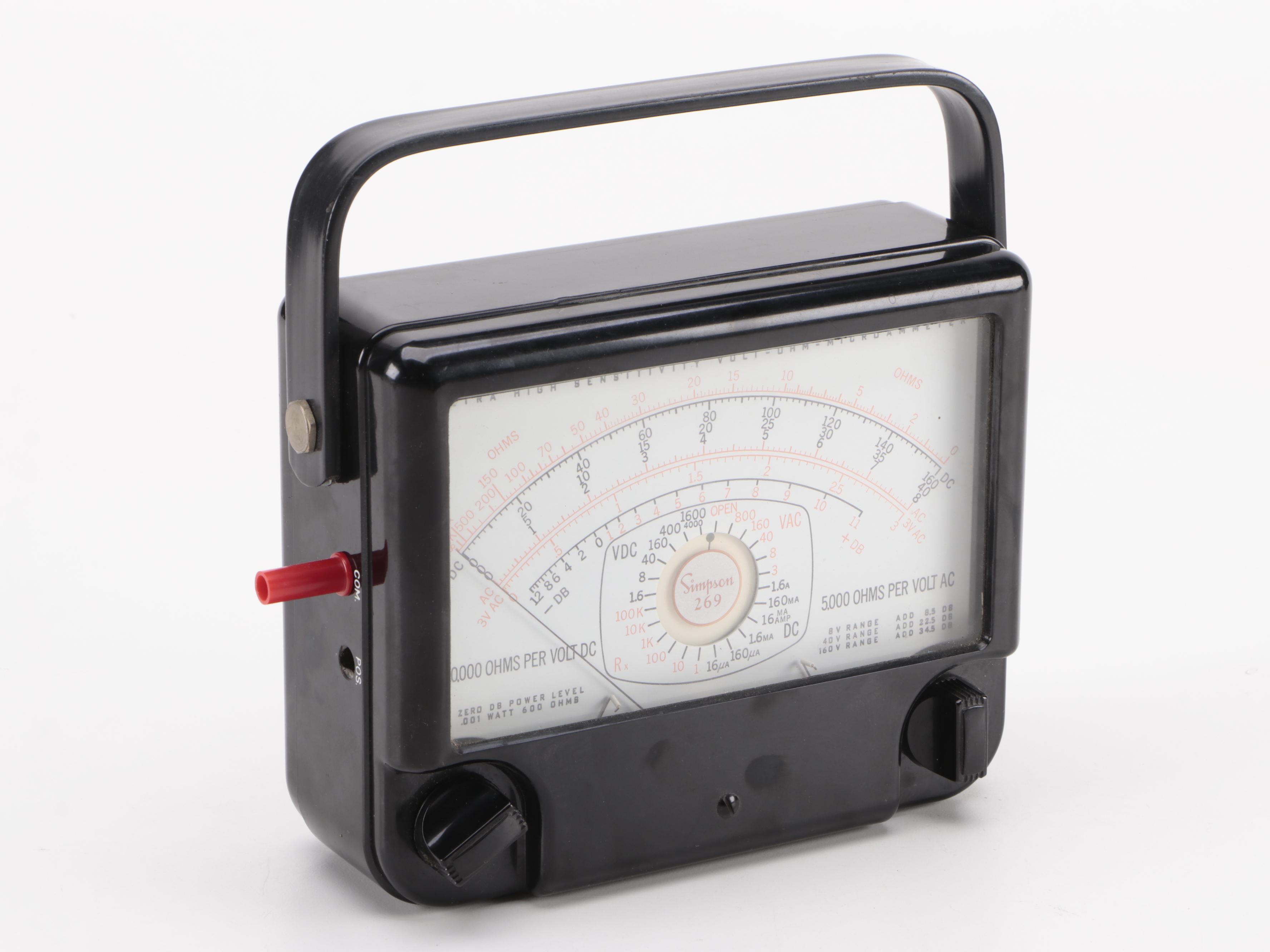 Weller WLC100 Soldering Station with Simpson Electric Co. Volt-Ohm Meters