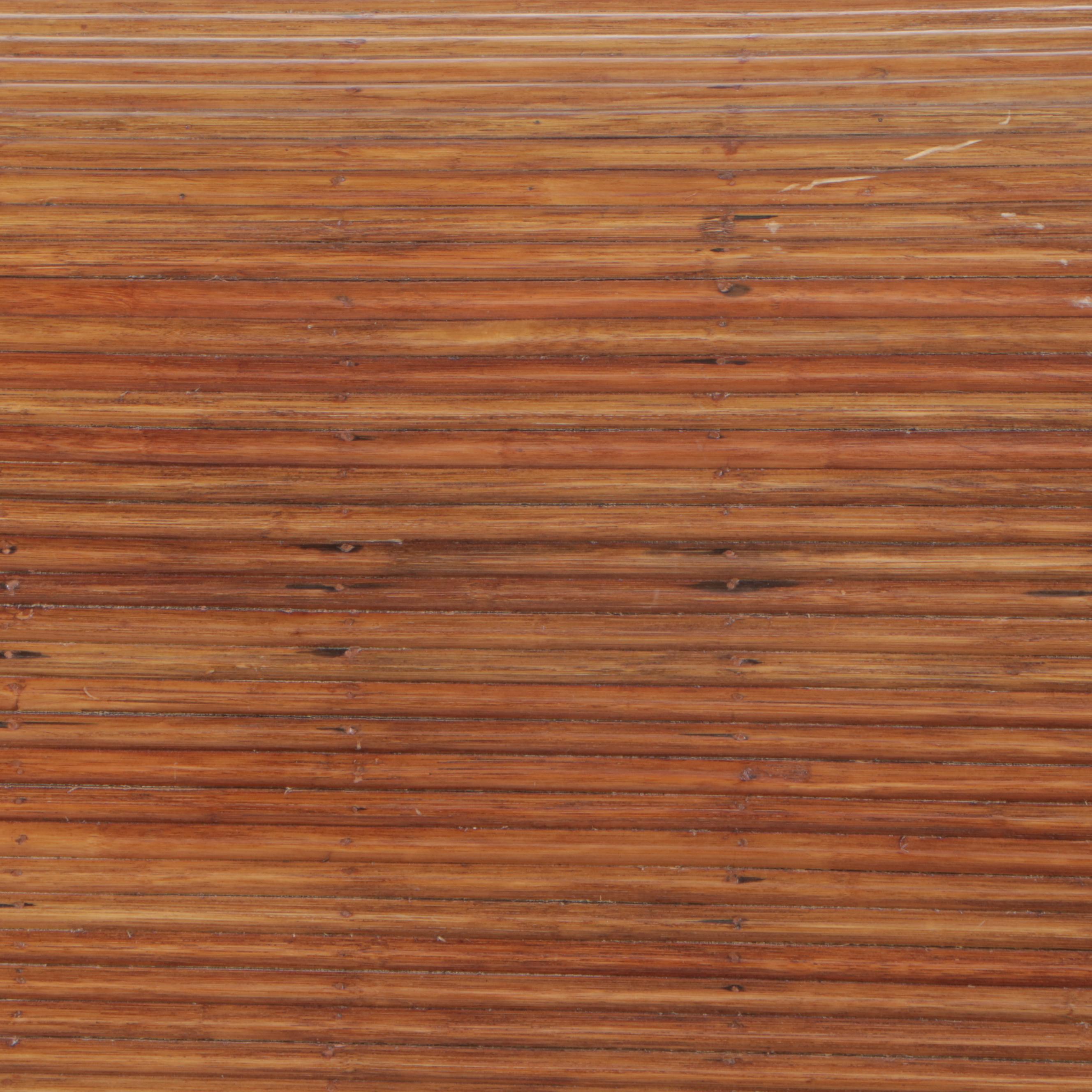 Twin-Size Rattan Sleigh Bed