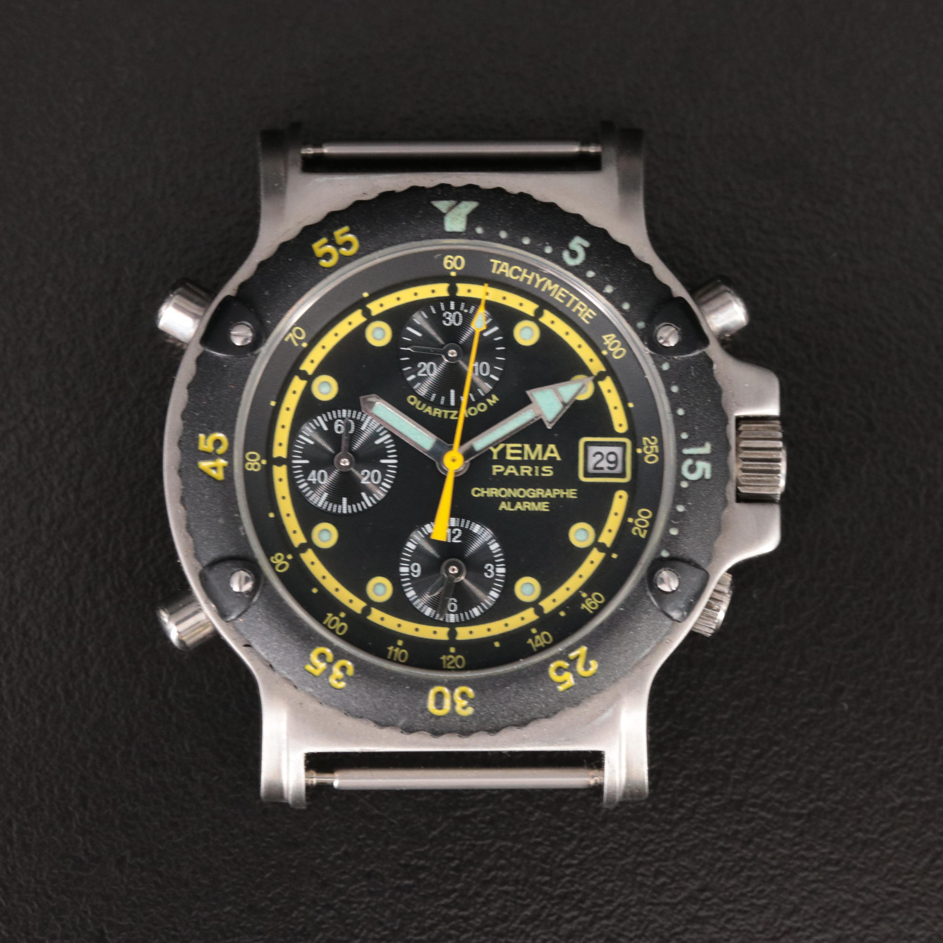 Vintage Yema Quartz Chronograph Watch