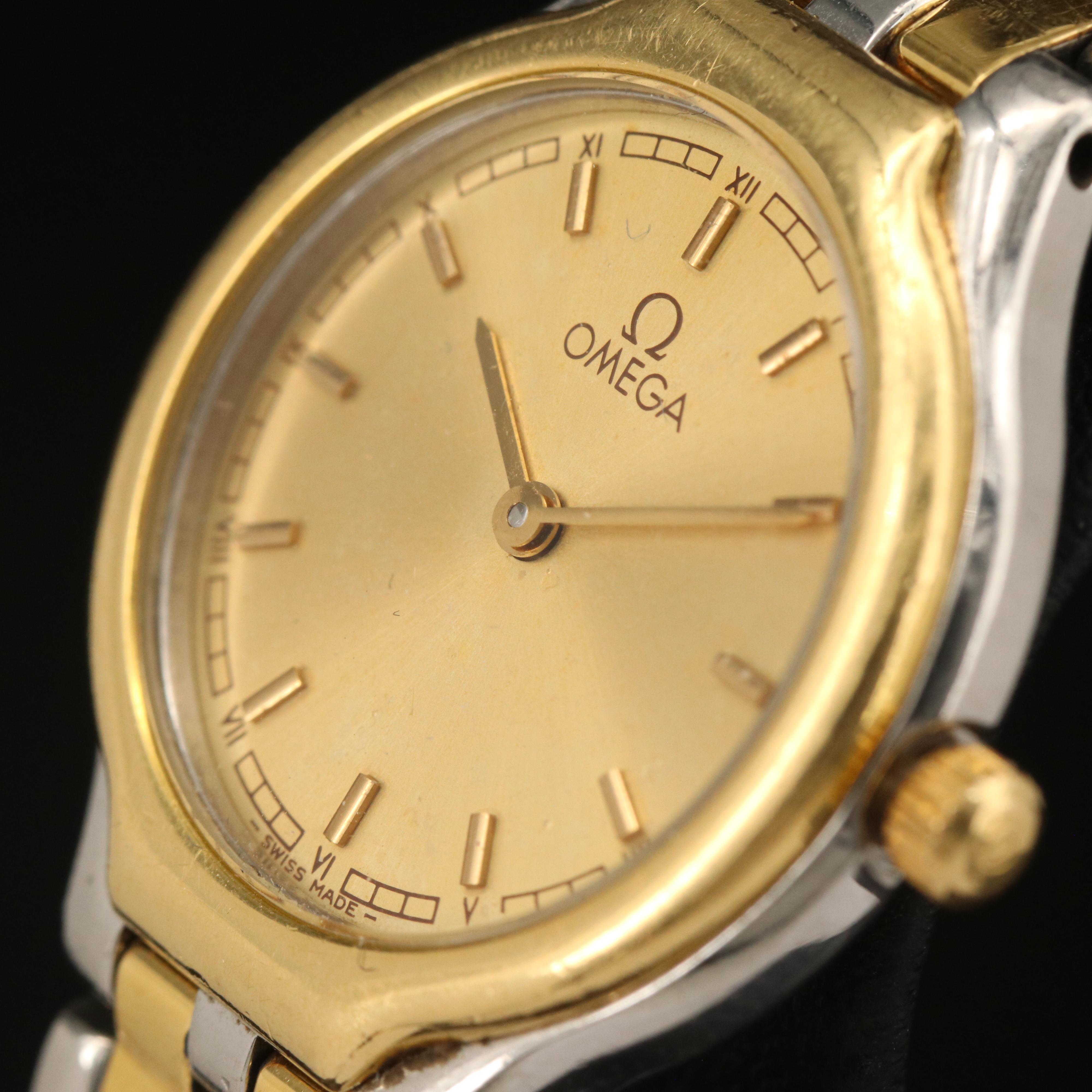 Omega DeVille Symbol 18K and Stainless Steel Watch
