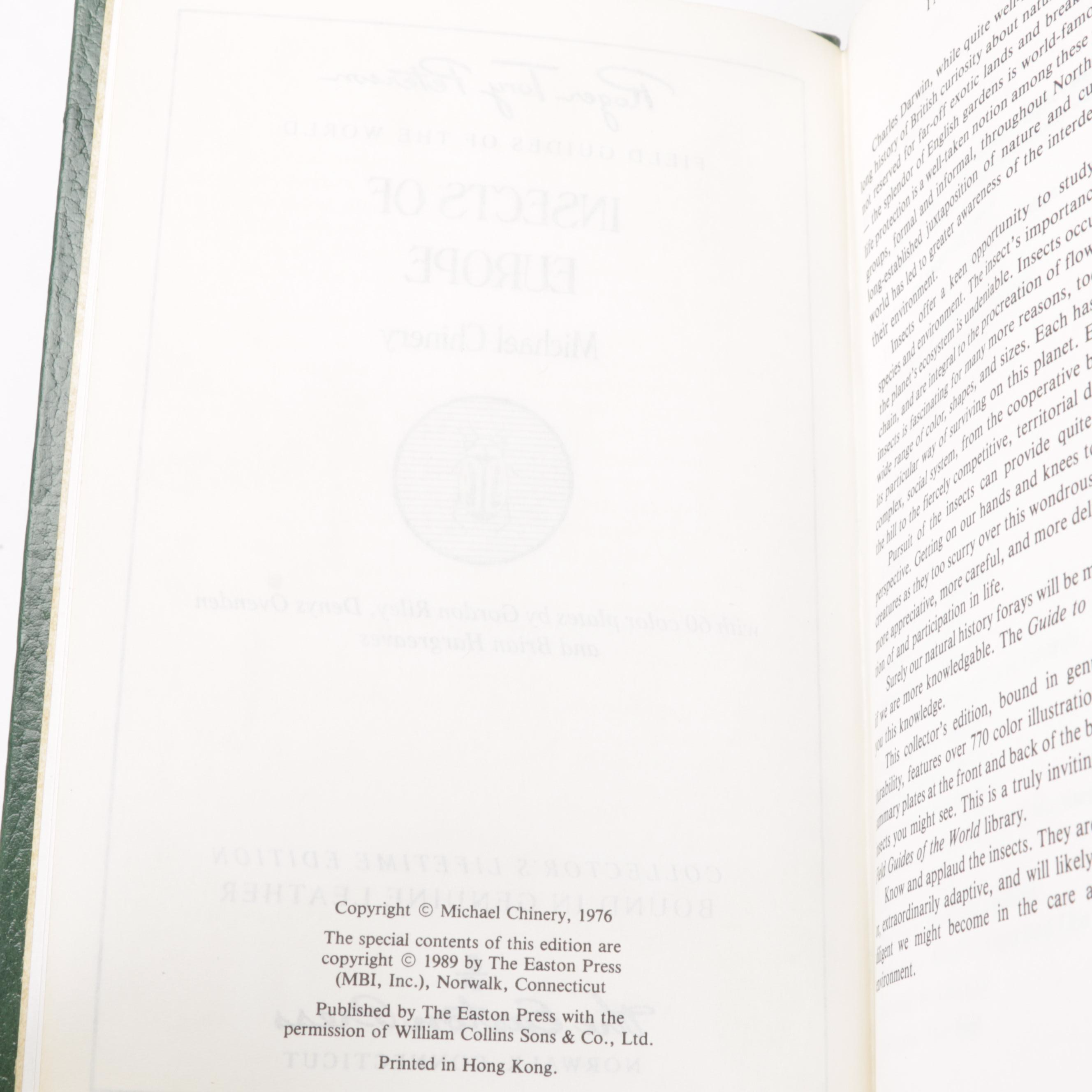 Easton Press "Roger Tory Peterson: Field Guides of the World" Partial Series