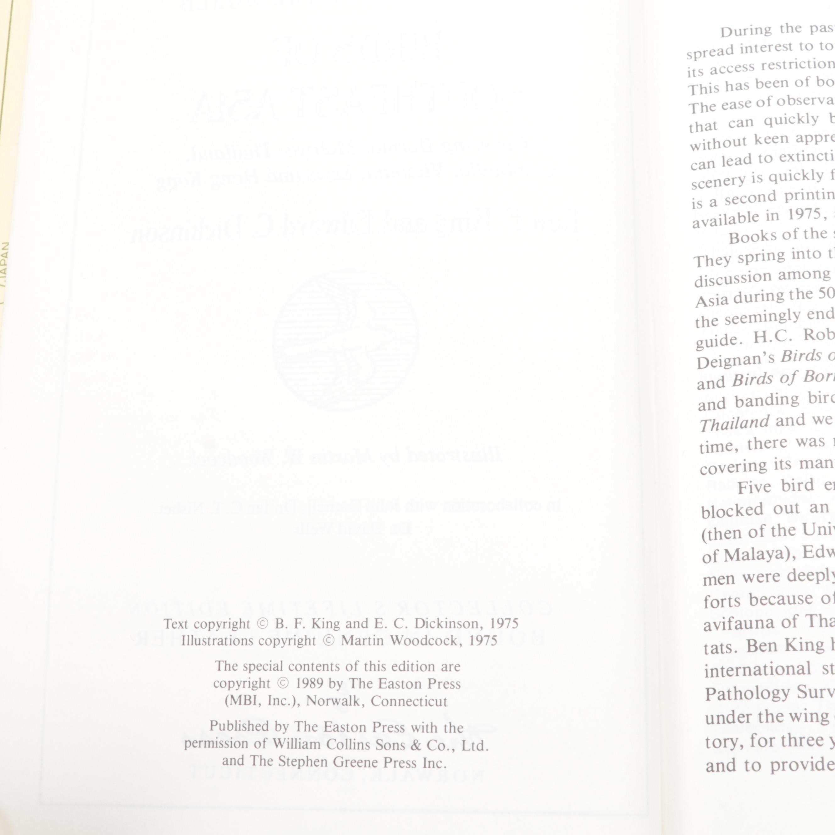 Easton Press "Roger Tory Peterson: Field Guides of the World" Partial Series