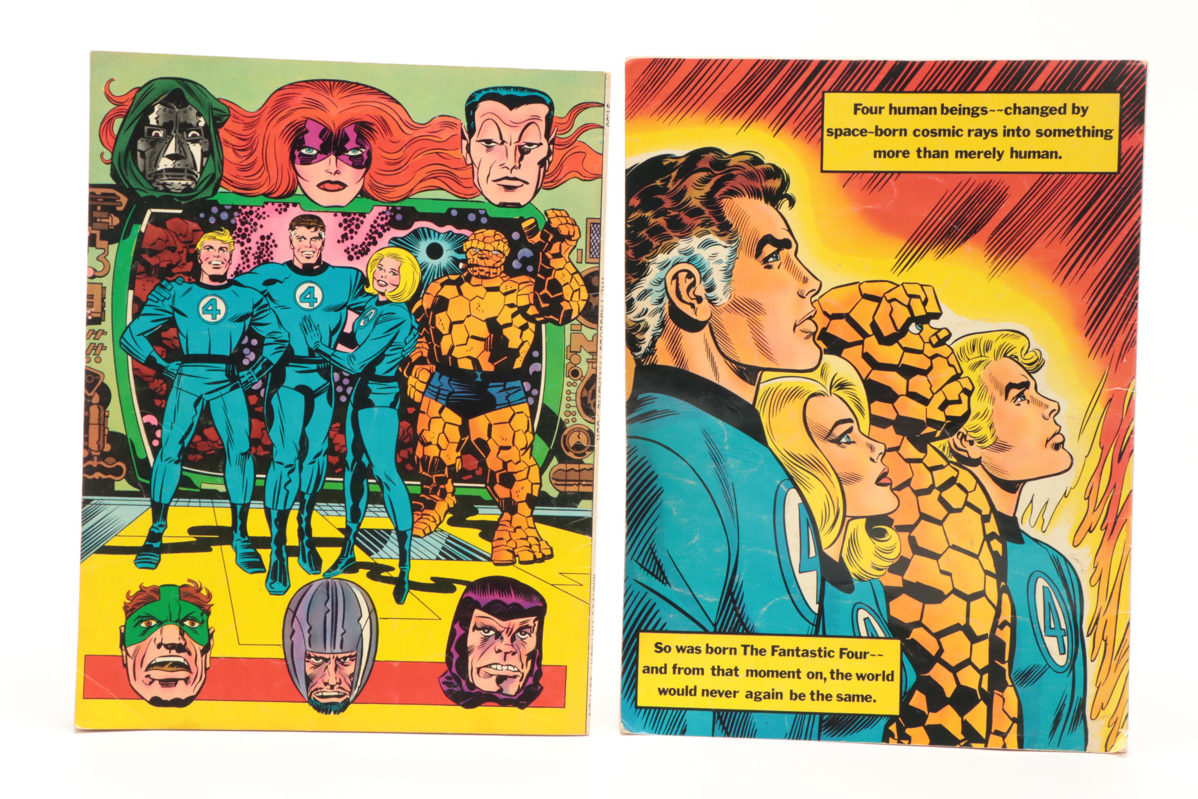 Marvel Fantastic Four Treasury Edition Comics, Big Little Book and FOOM Posters