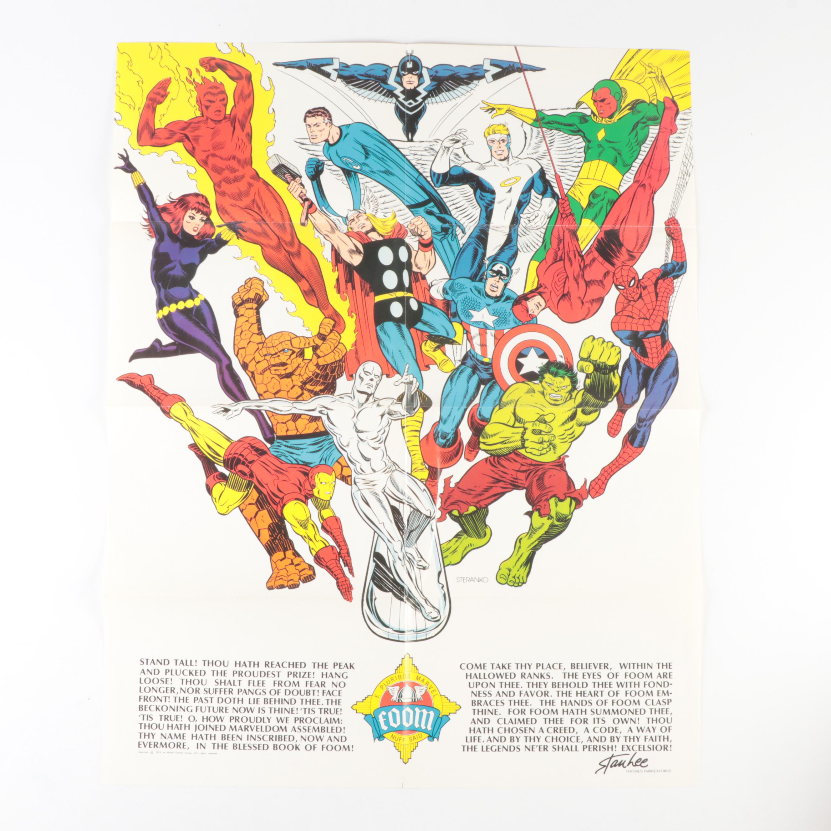 Marvel Fantastic Four Treasury Edition Comics, Big Little Book and FOOM Posters