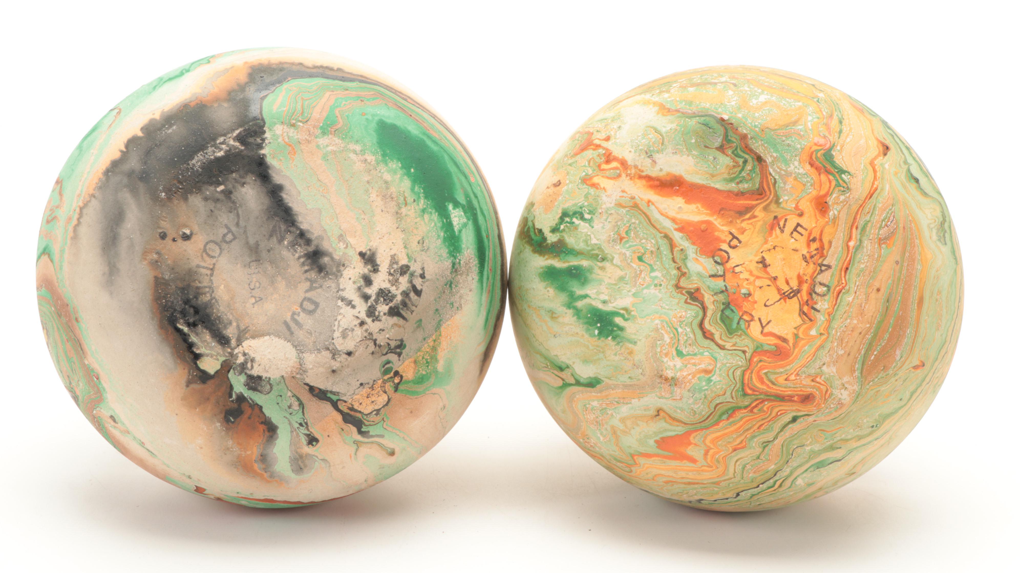 Nemadji Pottery and Other Hand-Painted Pottery Vases and Bowls