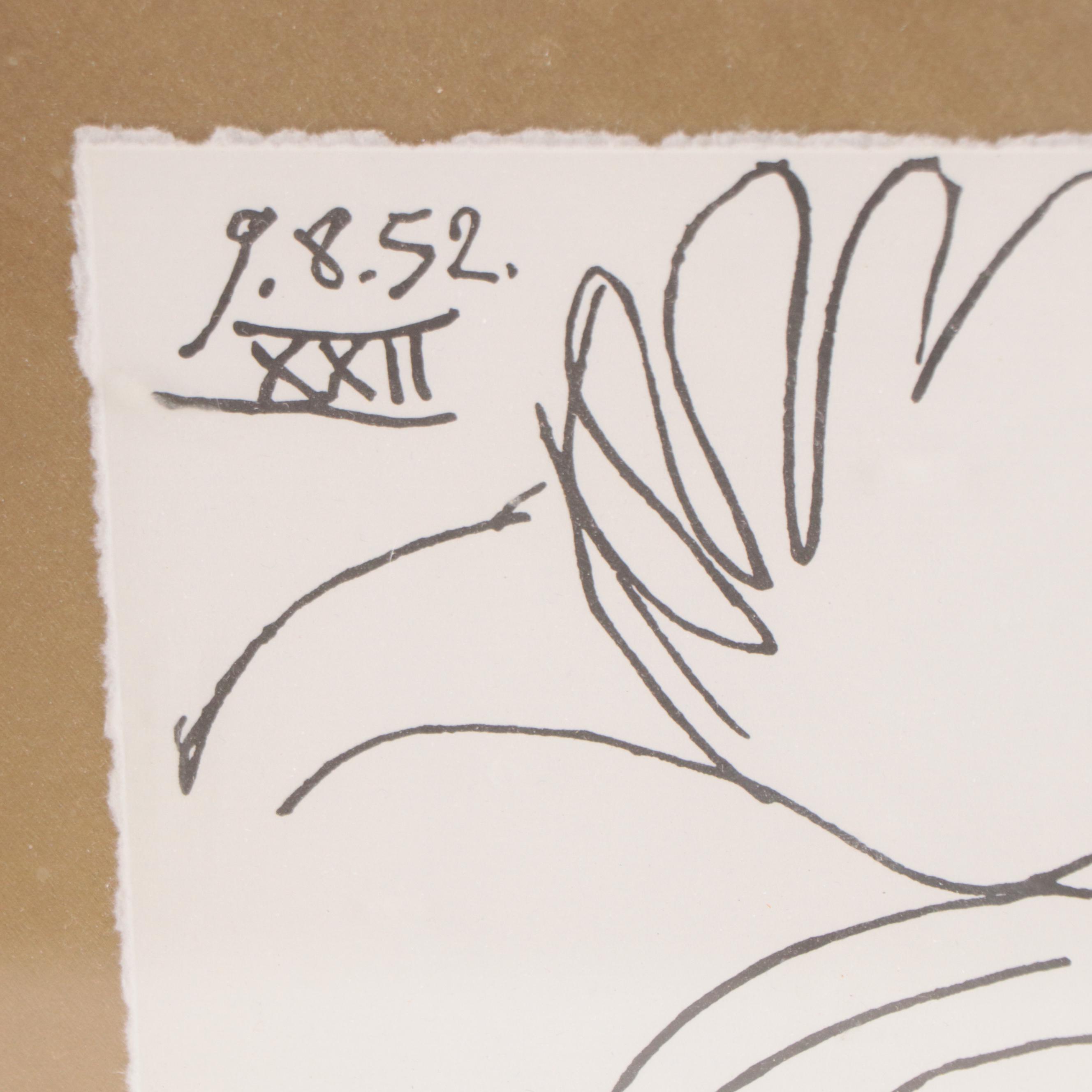 Lithograph After Pablo Picasso "Sleeping Woman"