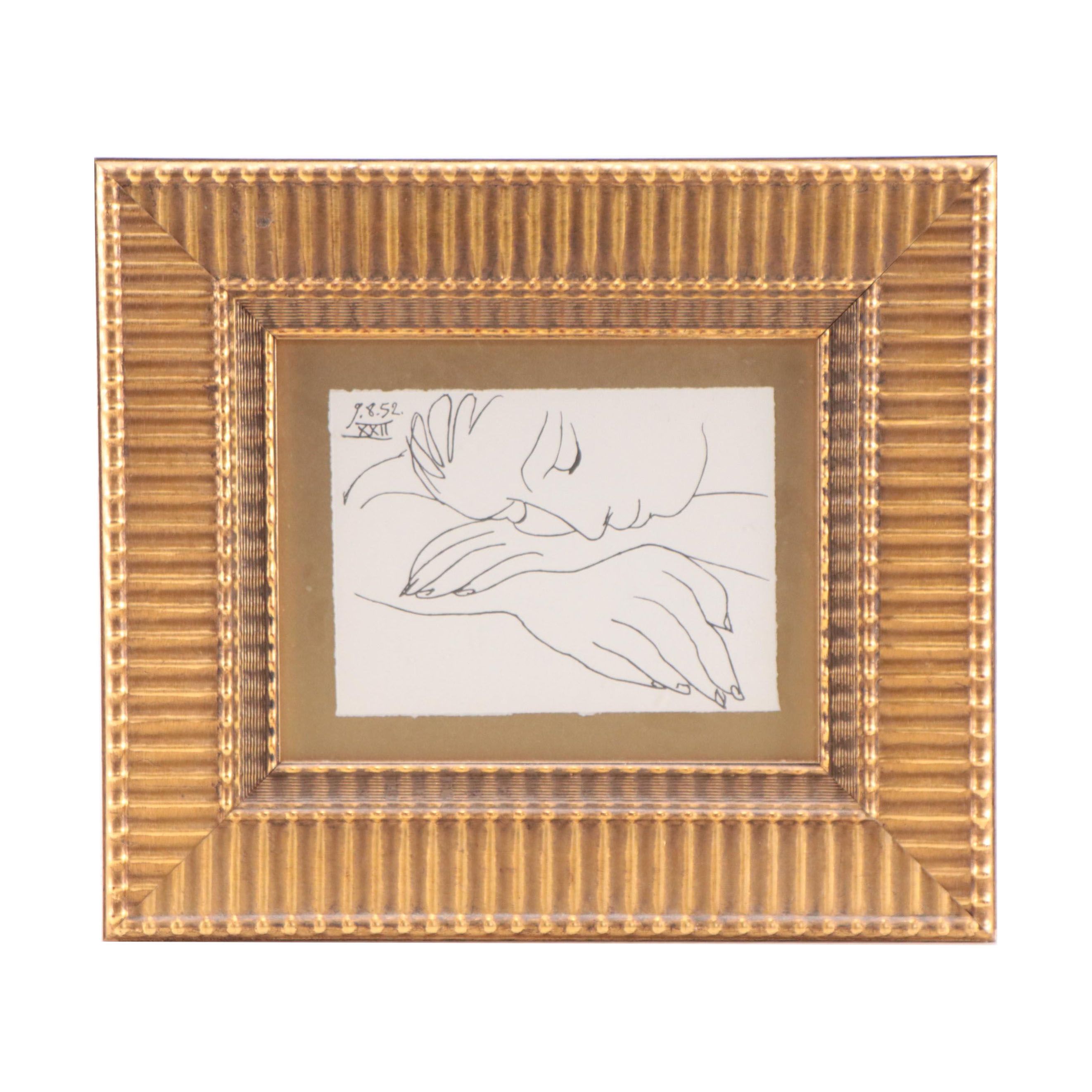 Lithograph After Pablo Picasso "Sleeping Woman"