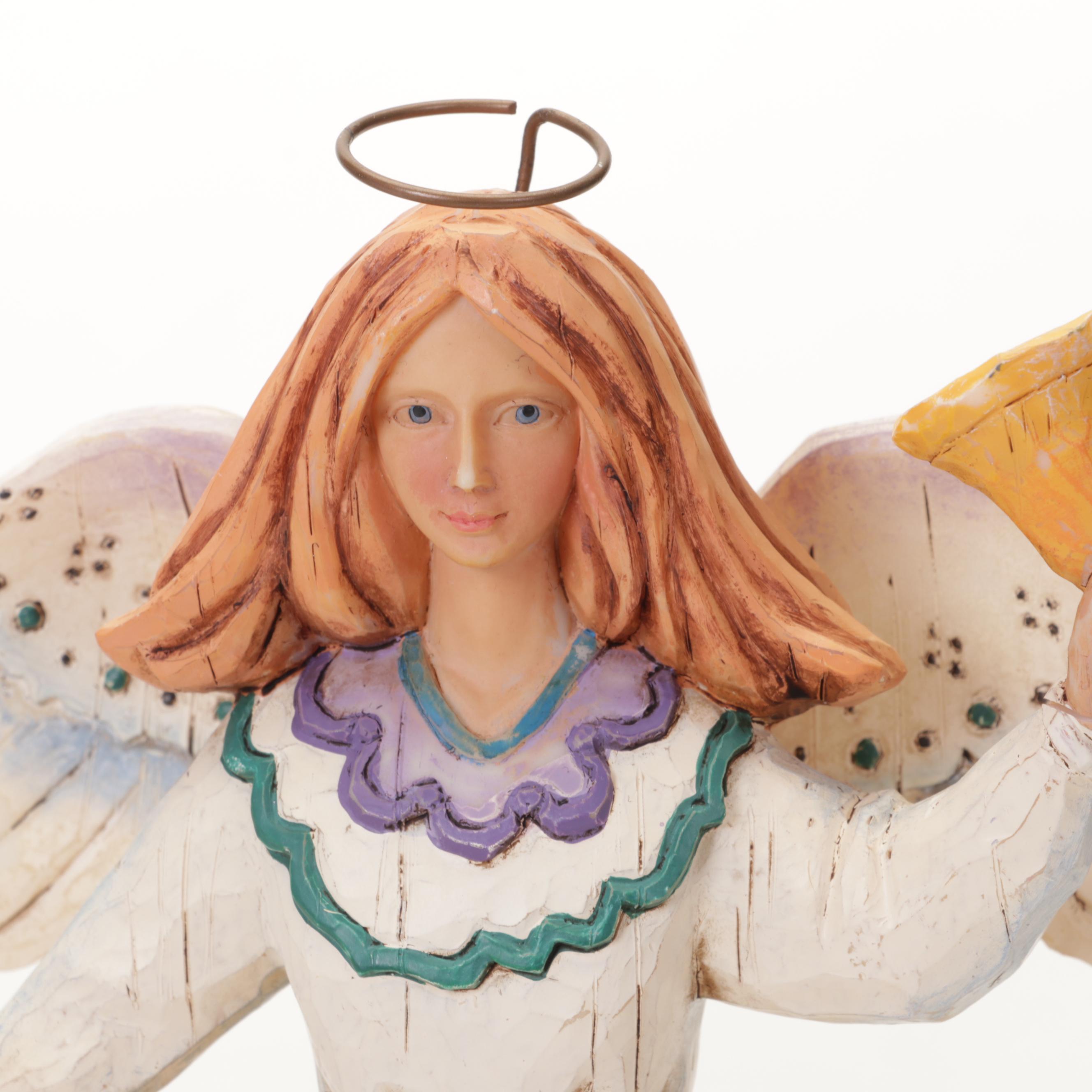 Jim Shore Heartland Creek Resin "Bountiful Angel" and Other Angel Figurines