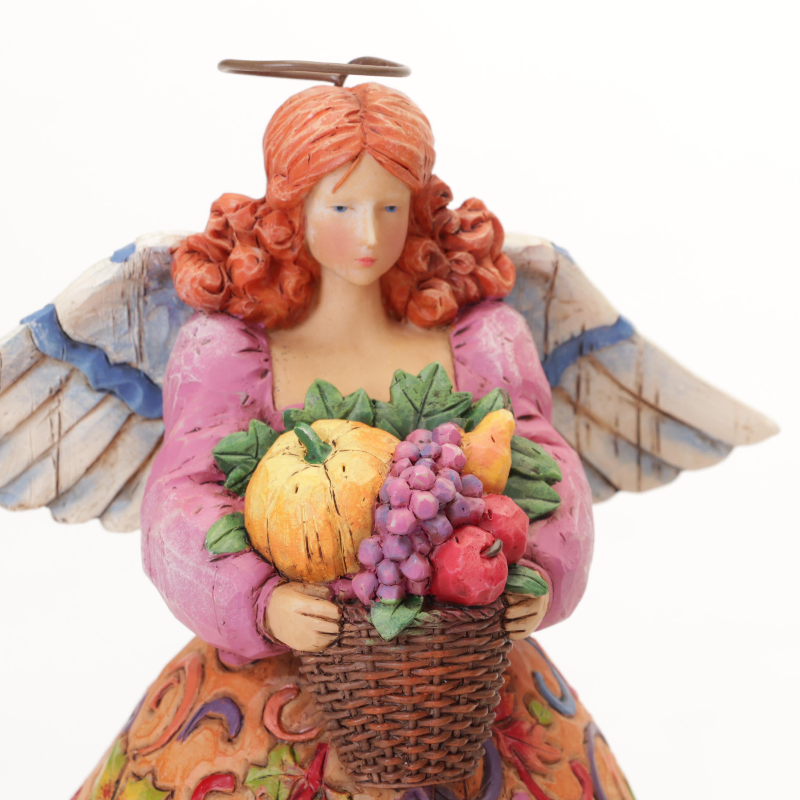 Jim Shore Heartland Creek Resin "Bountiful Angel" and Other Angel Figurines