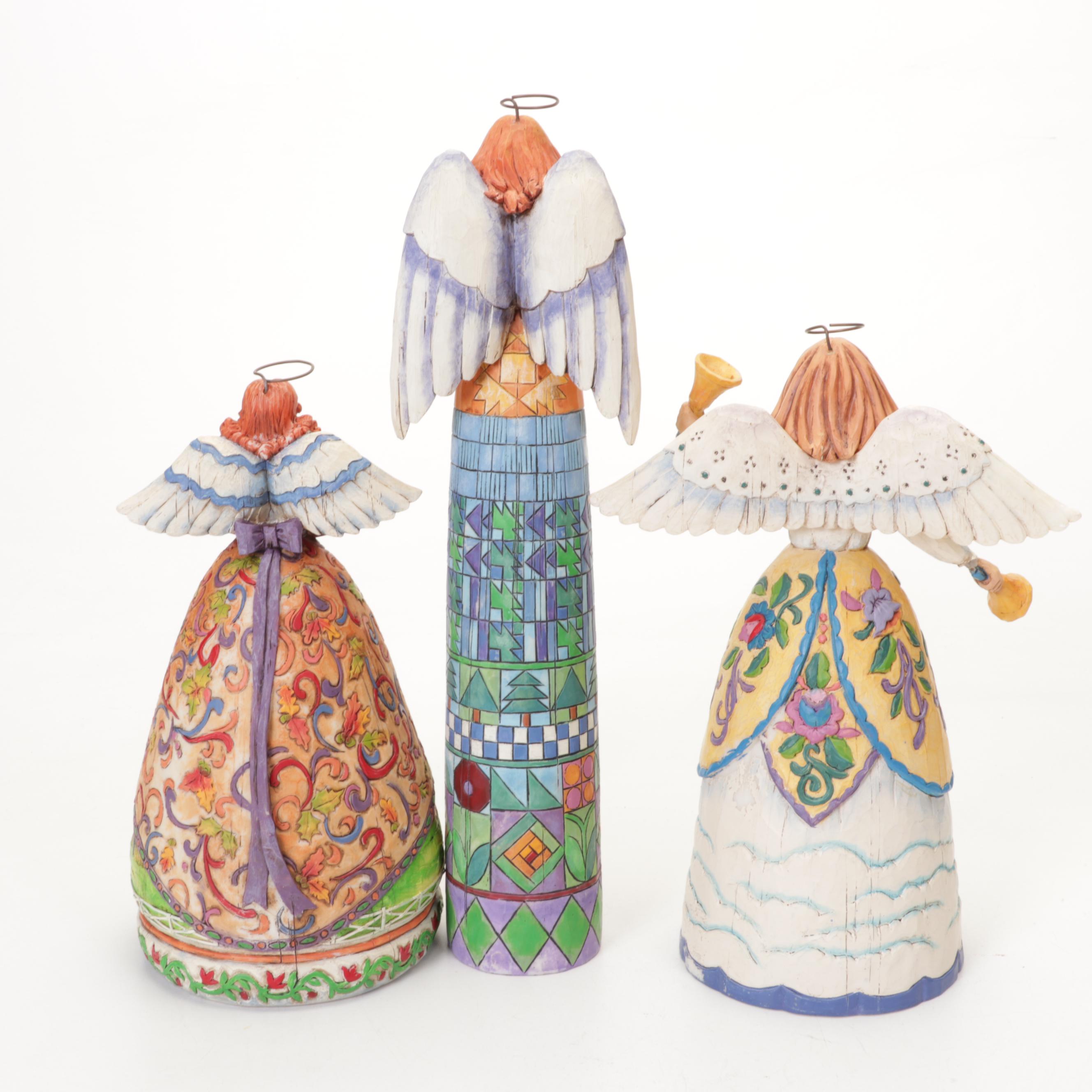 Jim Shore Heartland Creek Resin "Bountiful Angel" and Other Angel Figurines