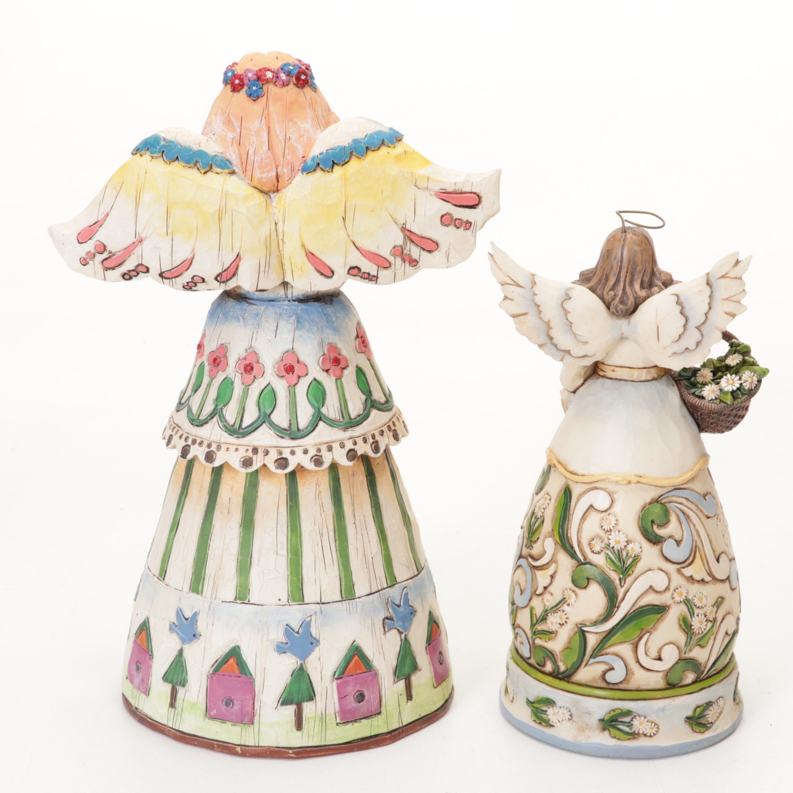 Jim Shore Heartland Creek Resin "Bountiful Angel" and Other Angel Figurines