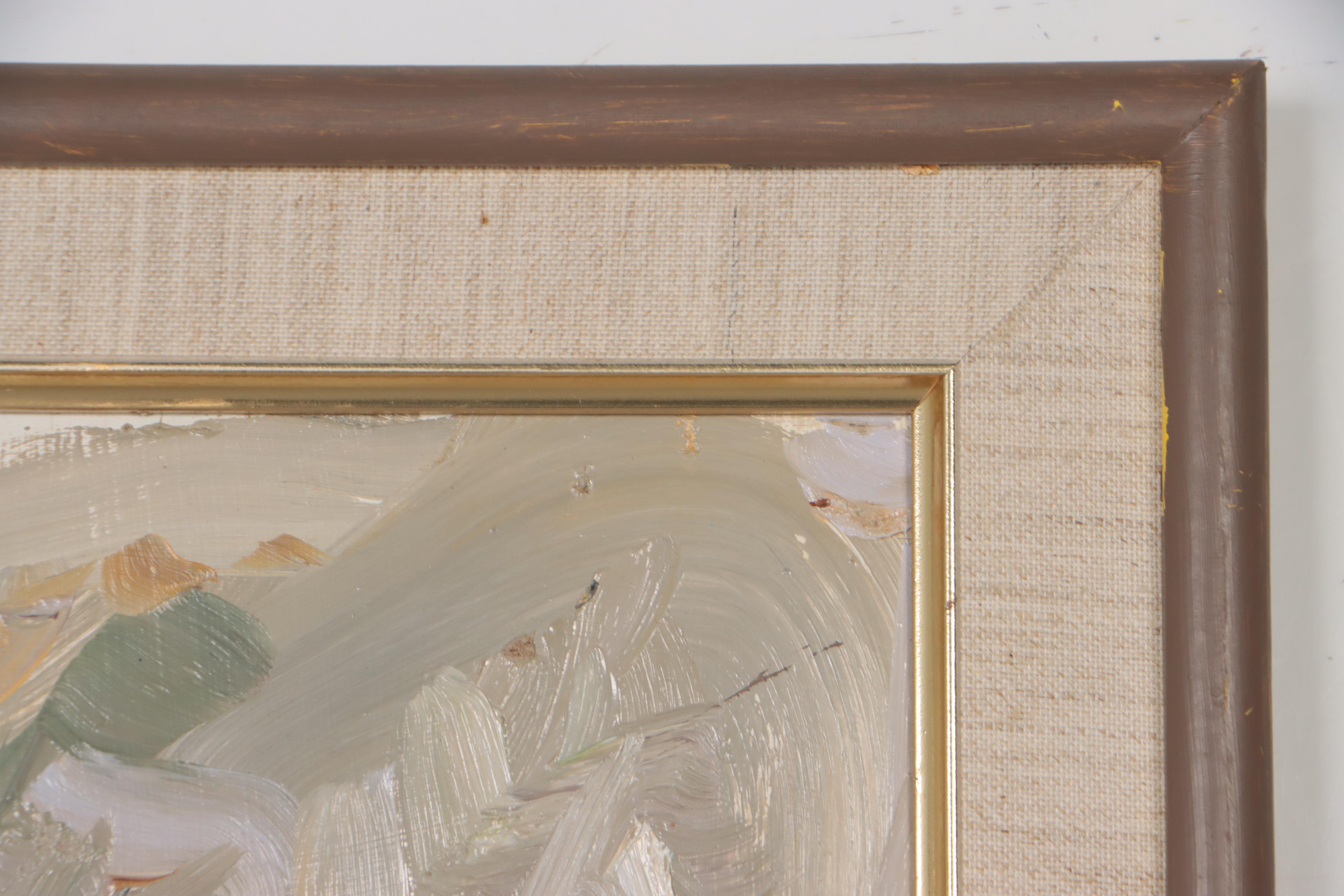 Warren Davis Abstract Expressionist Oil Painting