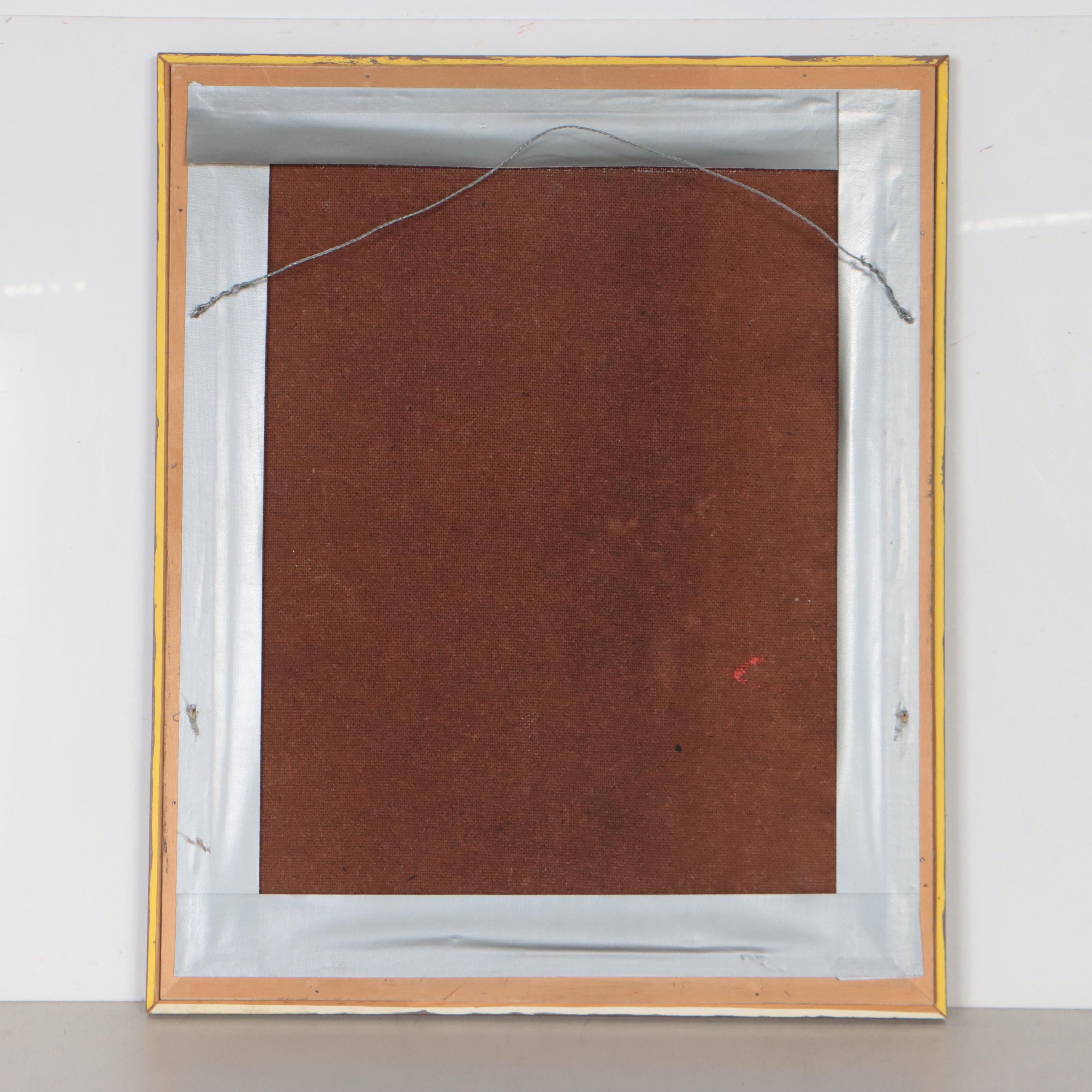 Warren Davis Abstract Expressionist Oil Painting