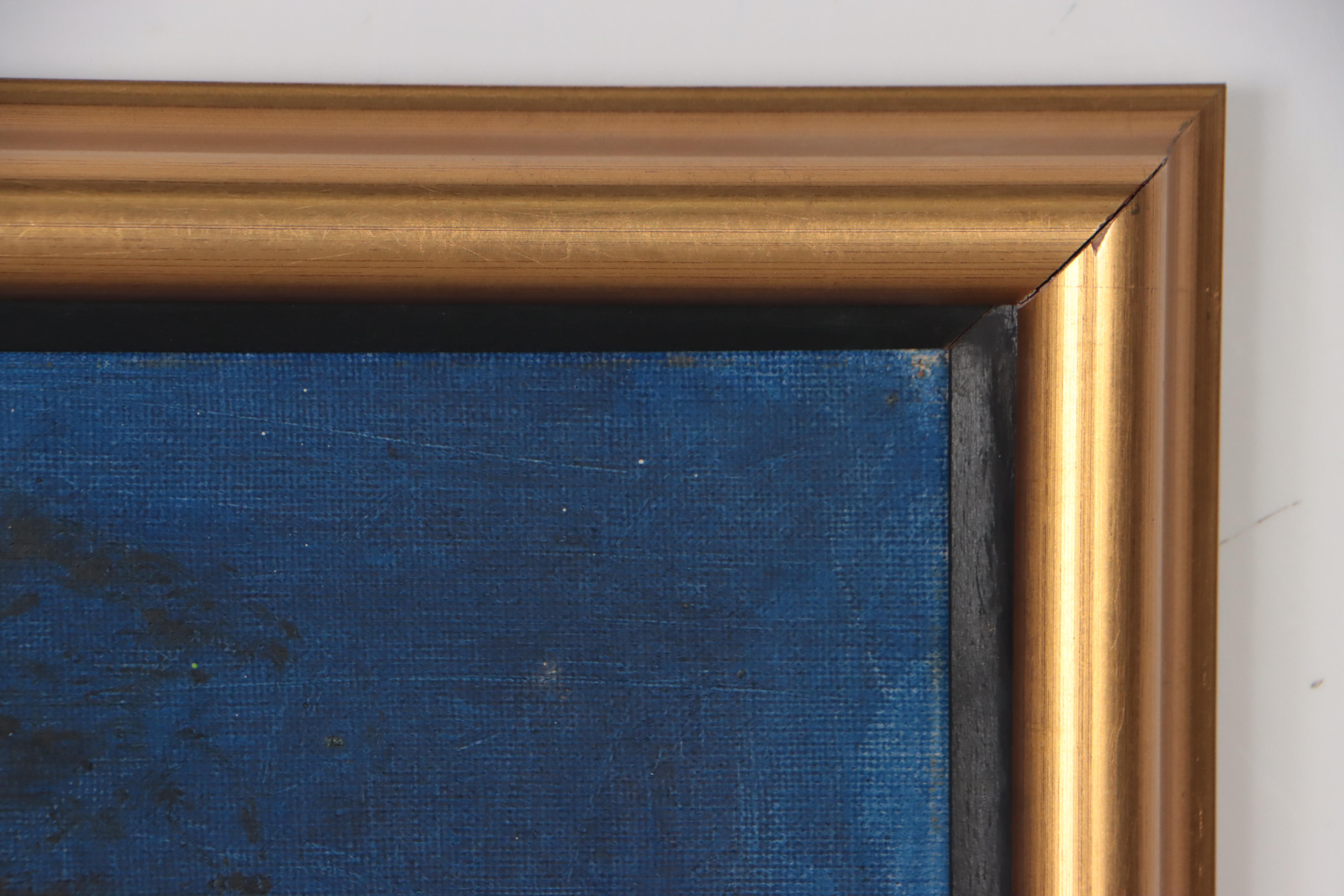 Charles Ragland Bunnell Modernist Abstract Oil Painting, 1958