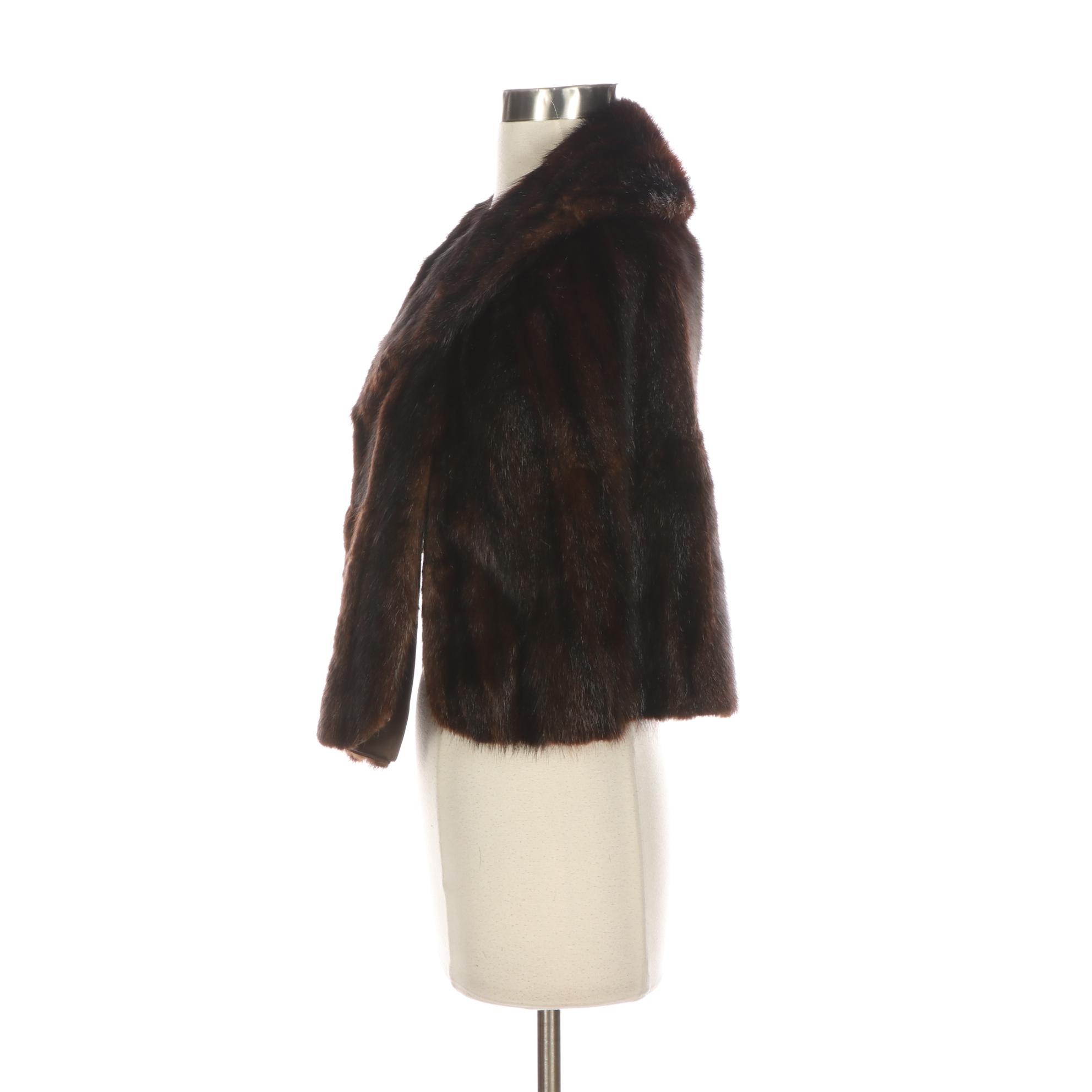 Muskrat Fur Stole by Brandenburg Furs