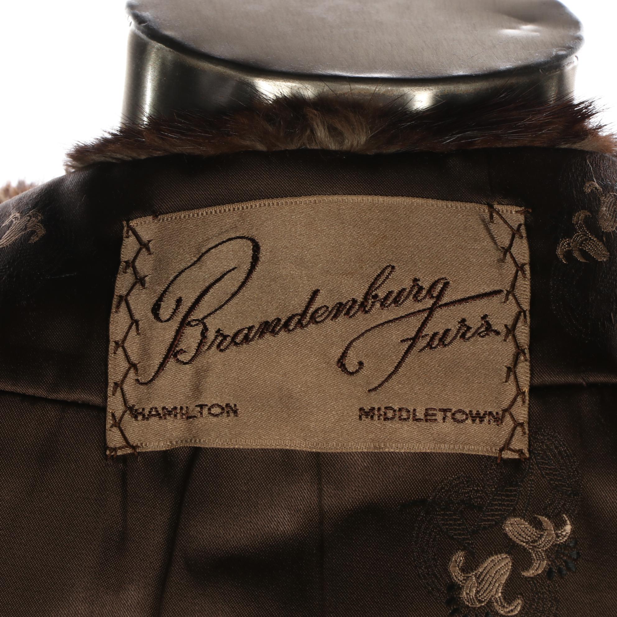 Muskrat Fur Stole by Brandenburg Furs