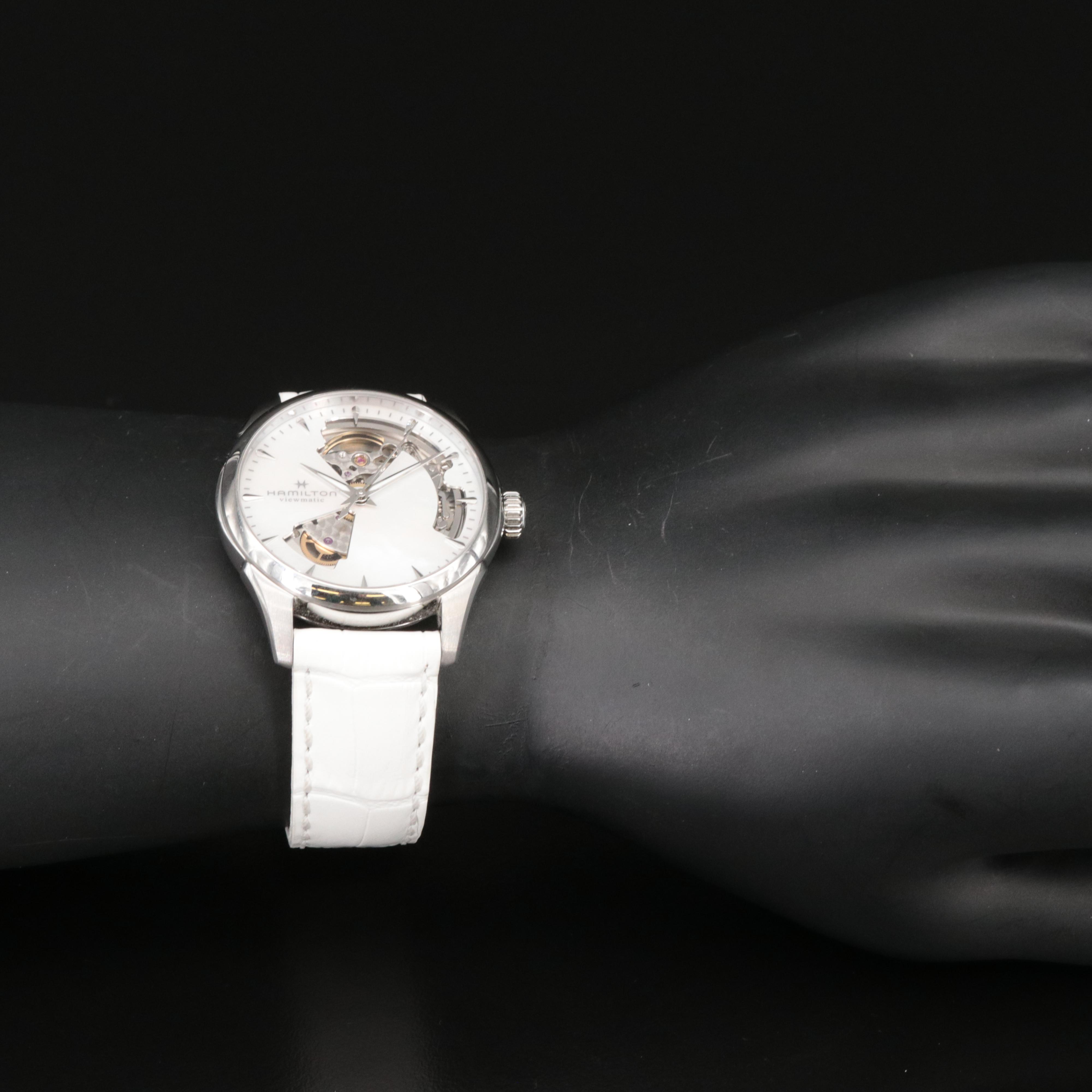 Hamilton Viewmatic Mother-of-Pearl Open Heart Dial Watch