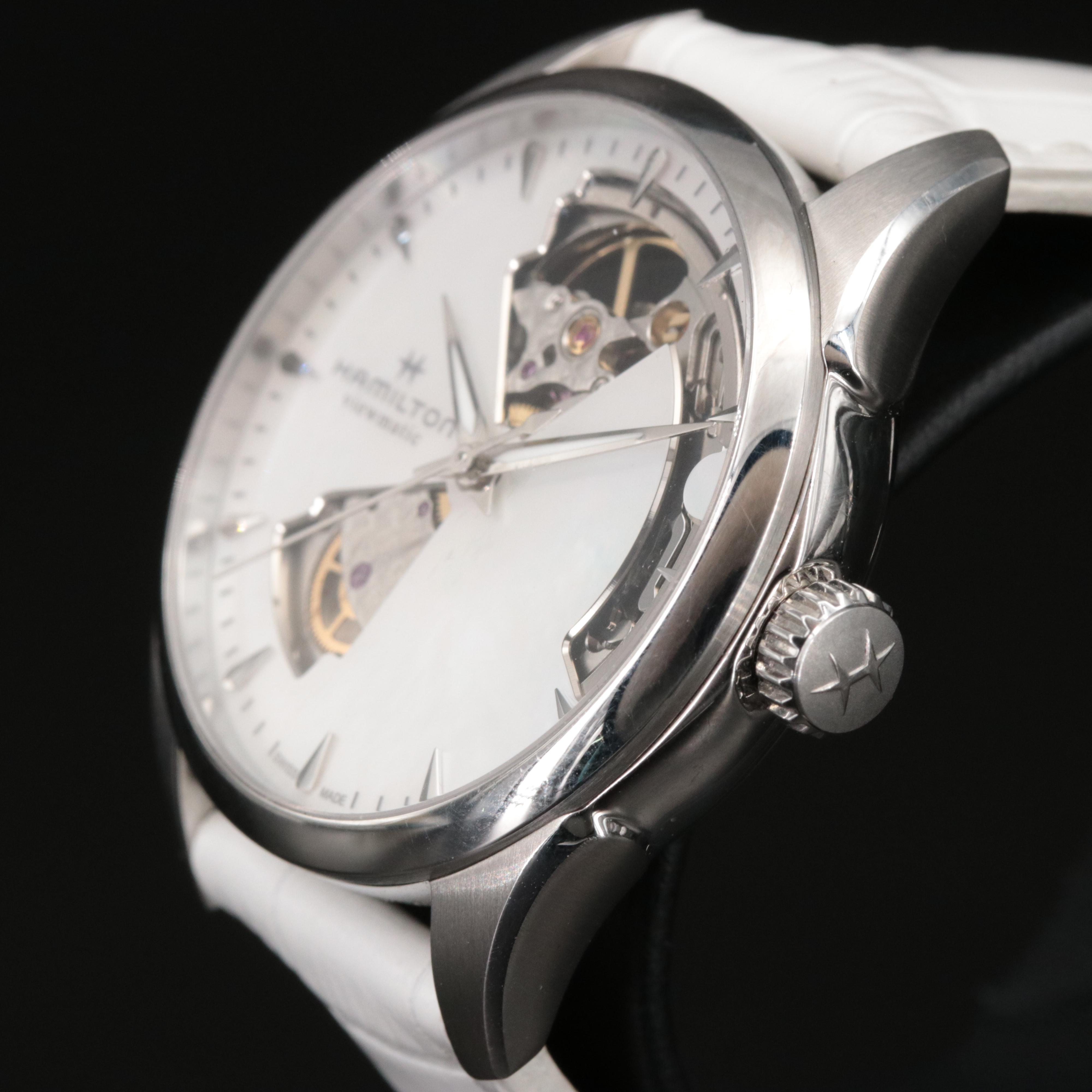Hamilton Viewmatic Mother-of-Pearl Open Heart Dial Watch