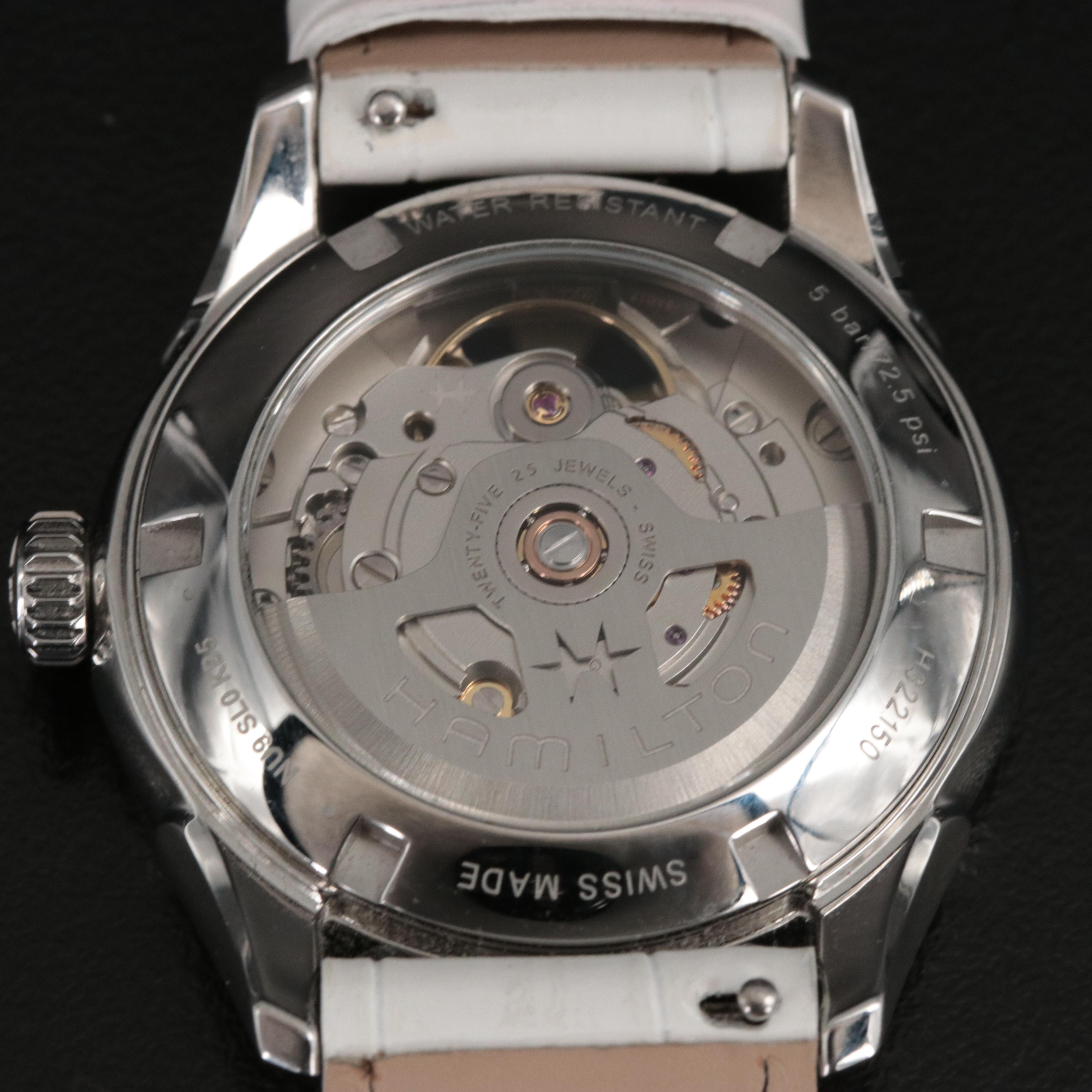 Hamilton Viewmatic Mother-of-Pearl Open Heart Dial Watch