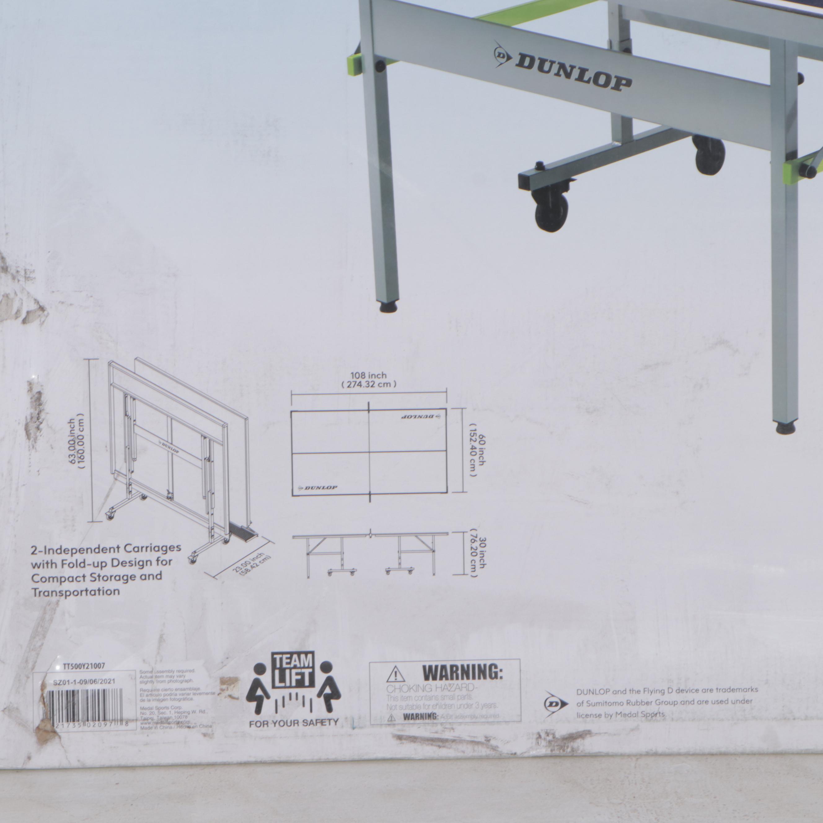 Dunlop Outdoor Table Tennis Table